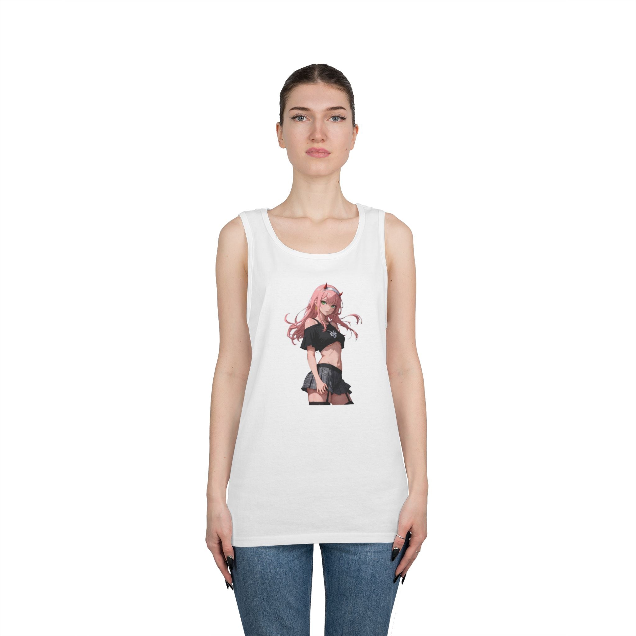 Zero Two Streetwear Style Heavy Cotton Tank Top