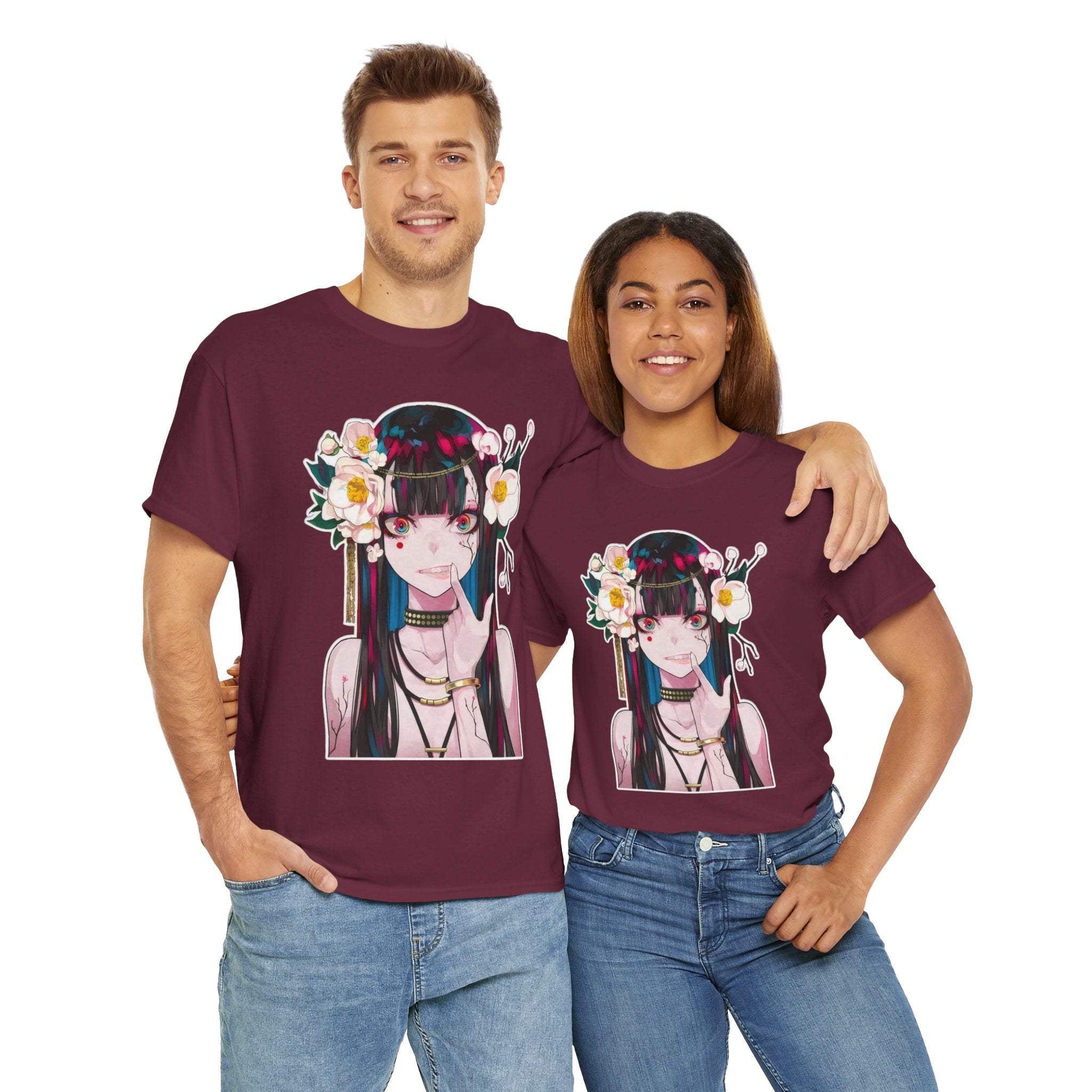 Vampire Girl Dark Fantasy Unisex Heavy Cotton Tee