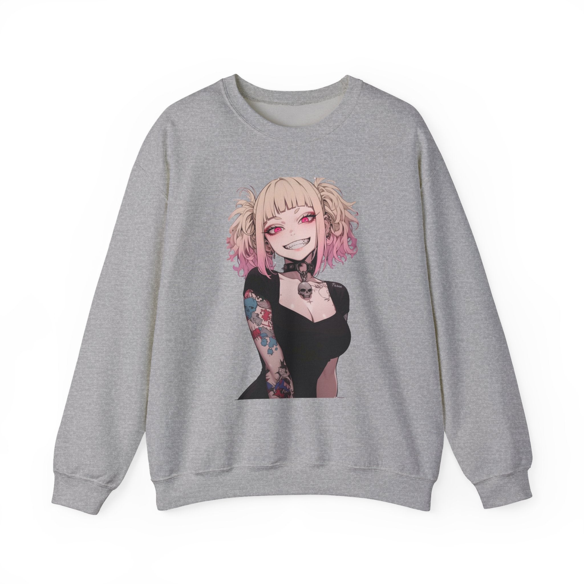 Gothic Himiko Toga Tattooed Crazy Unisex Heavy Blend™ Crewneck Sweatshirt