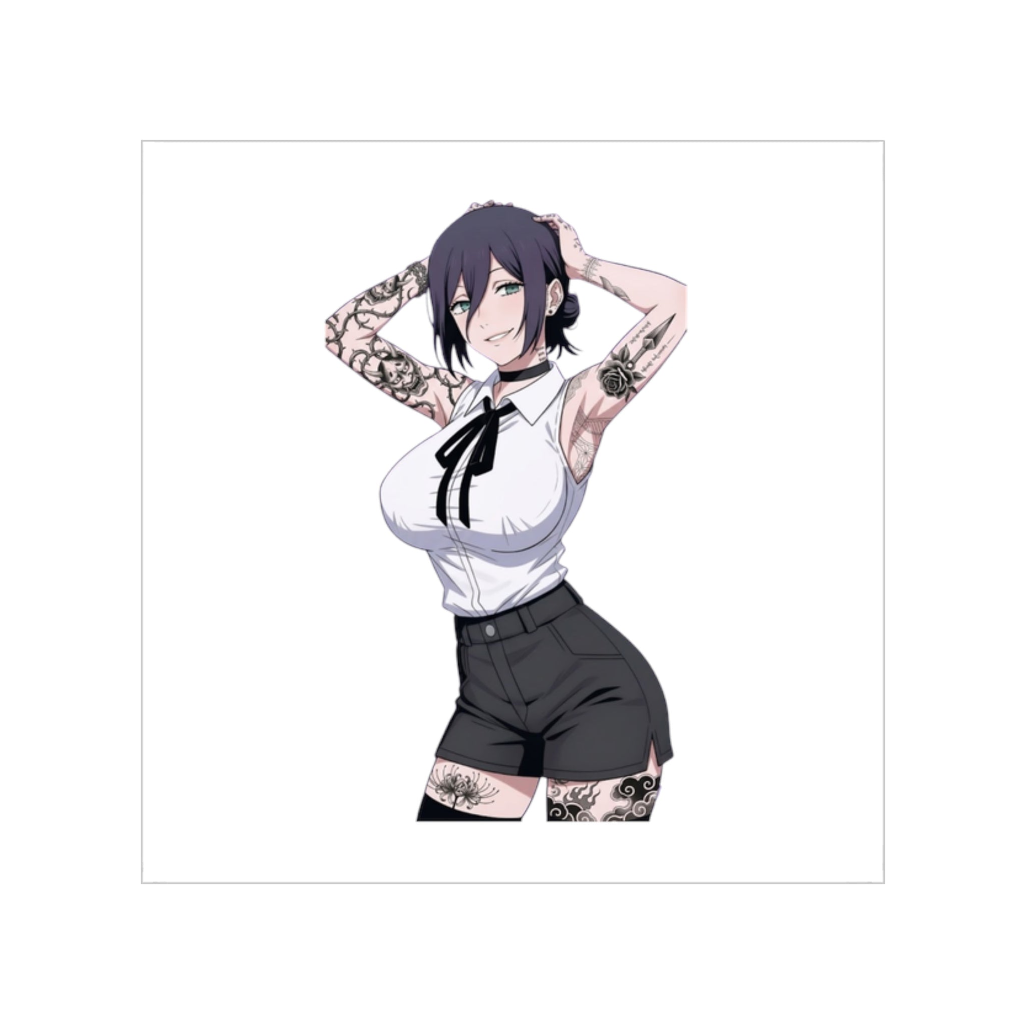 Reze Tattoo Dance Waifu Sticker