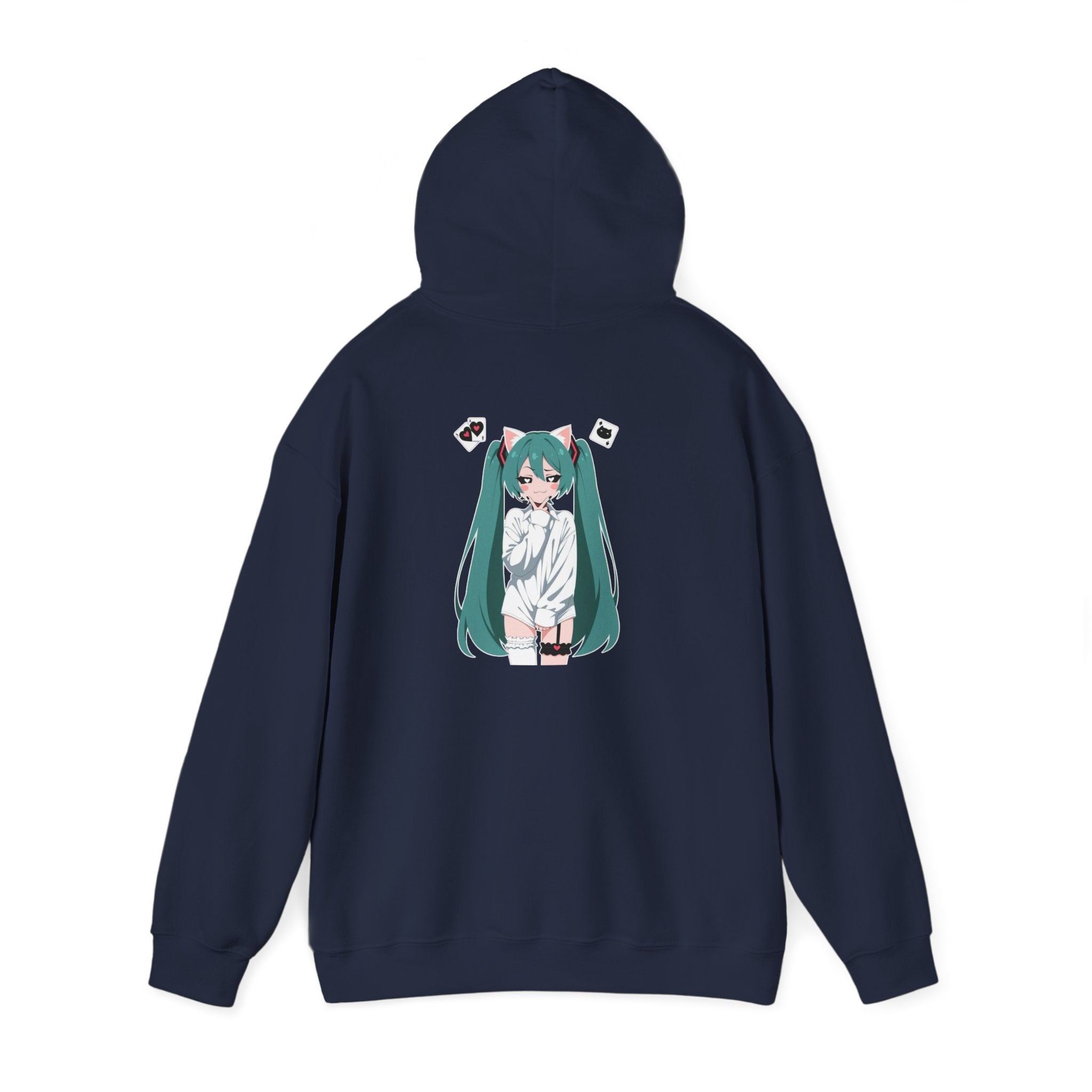 Hatsune Miku Catgirl Cute Unisex Heavy Blend™ Hooded Sweatshirt
