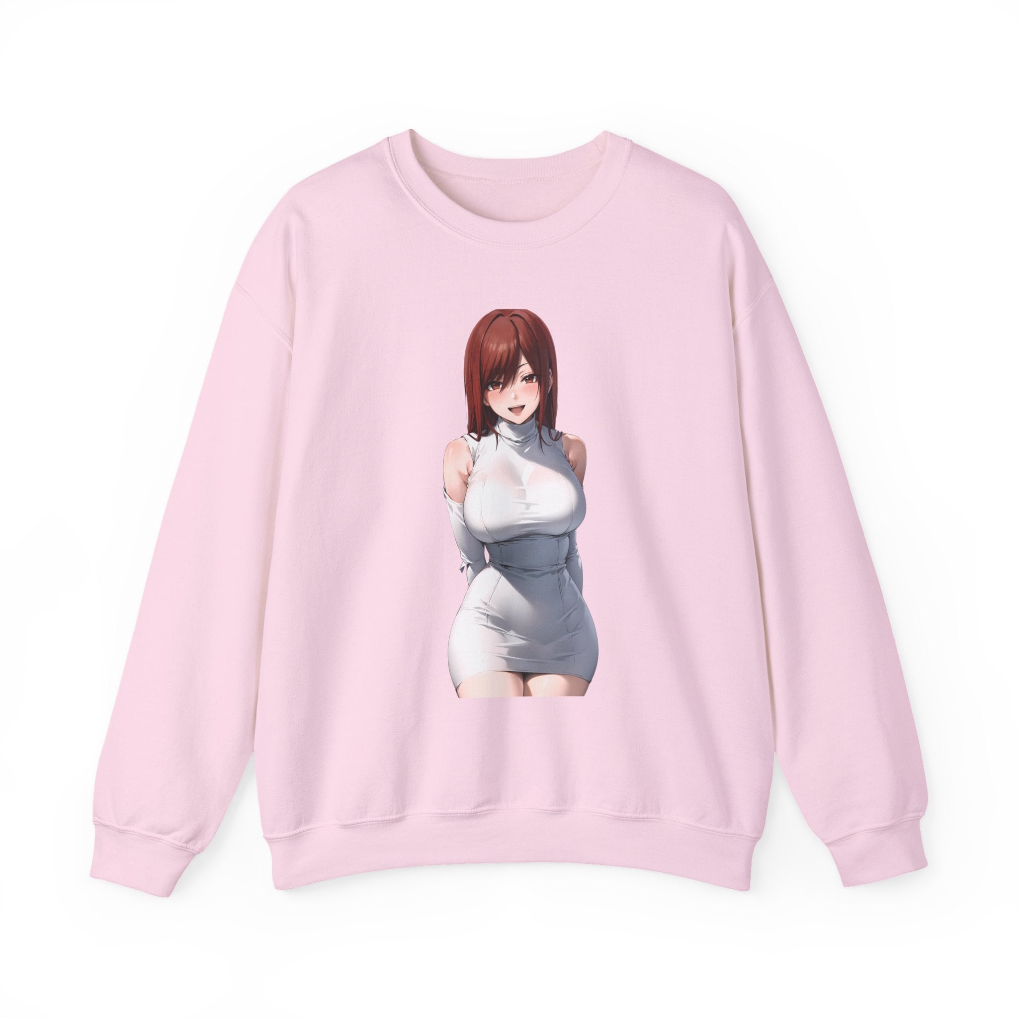Ezra Scarlet Charming White Dress Anime Unisex Heavy Blend™ Crewneck Sweatshirt