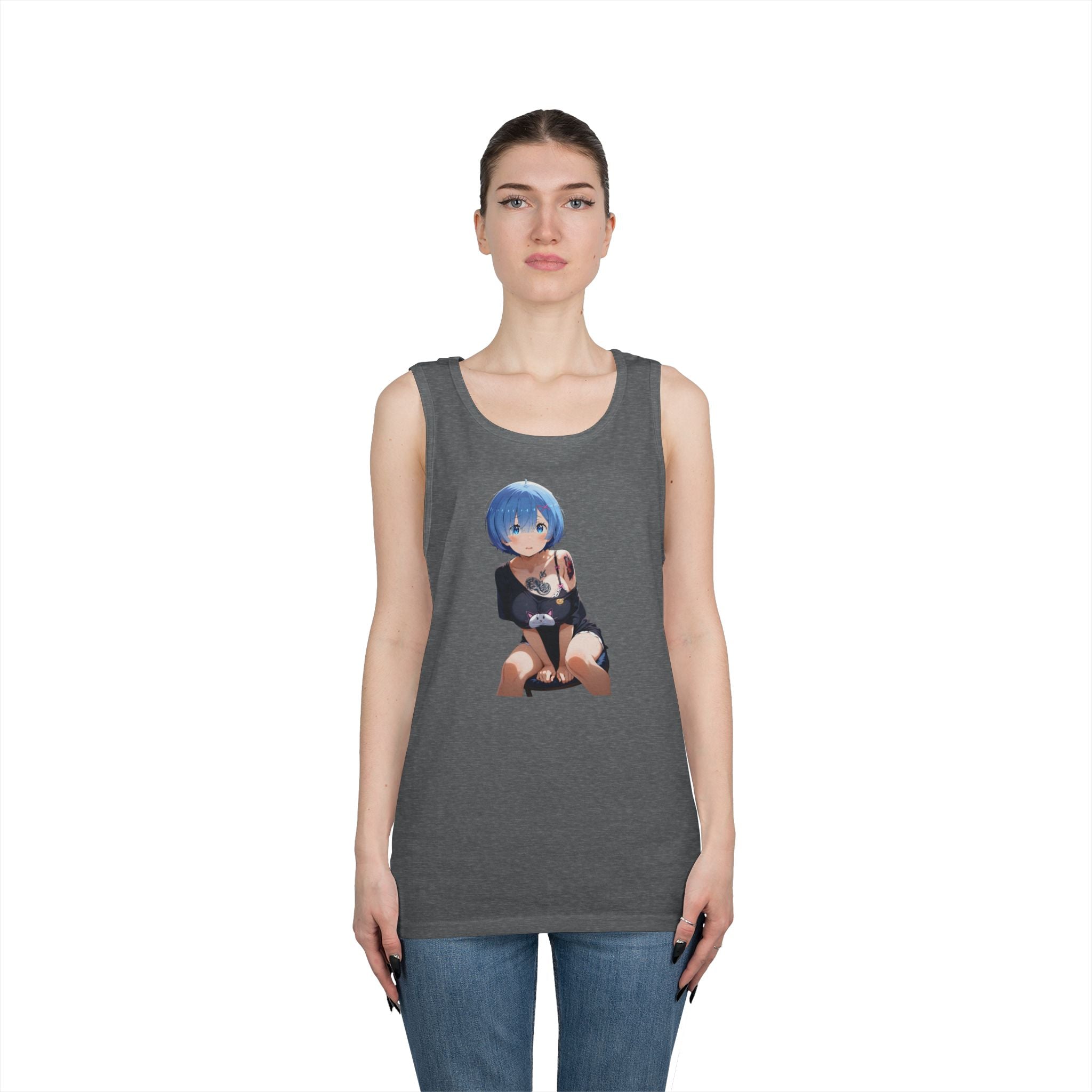 Sexy Rem Tattooed Heavy Cotton Tank Top