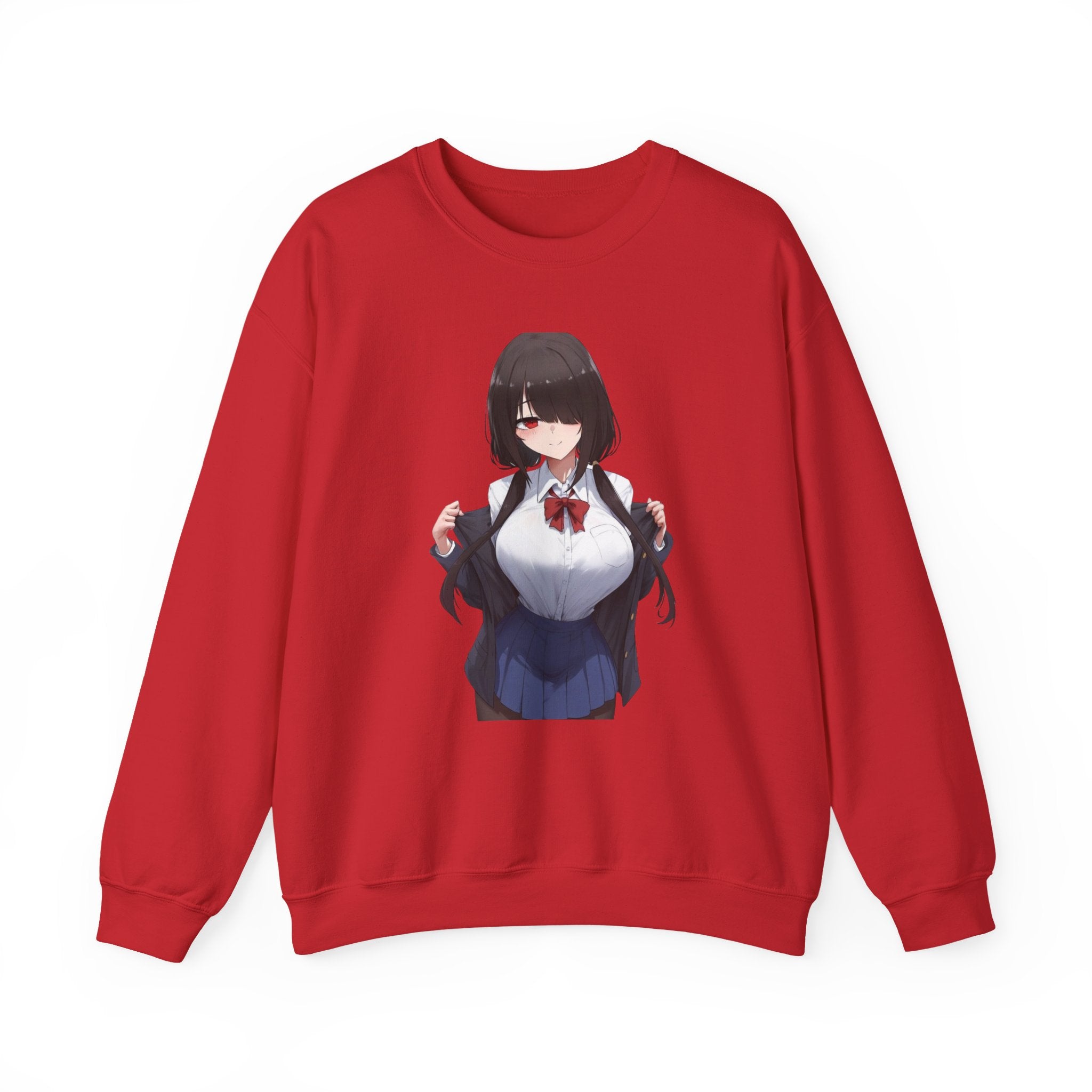 Tokisaki Kurum Schoolgirl Gothic Seductive Unisex Heavy Blend™ Crewneck Sweatshirt