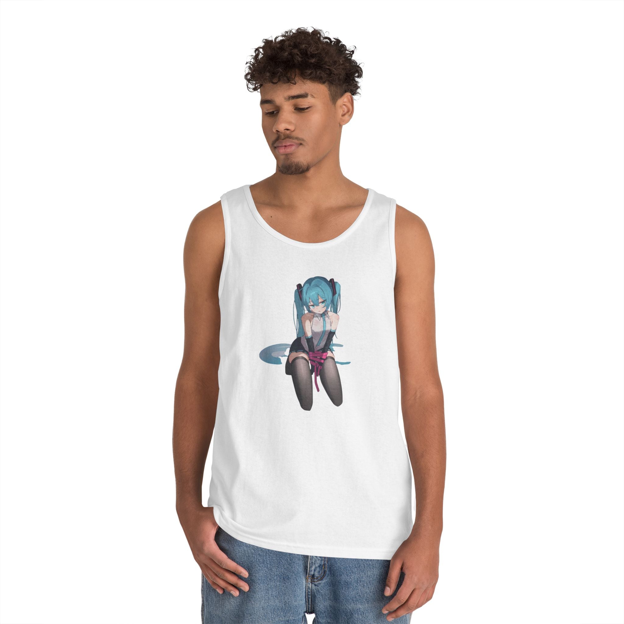 Hatsune Miku Bound Cute Anime Heavy Cotton Tank Top