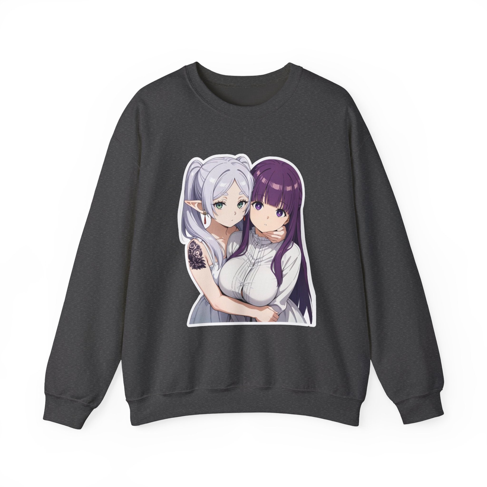 Fern x Frieren Waifu Unisex Heavy Blend™ Crewneck Sweatshirt
