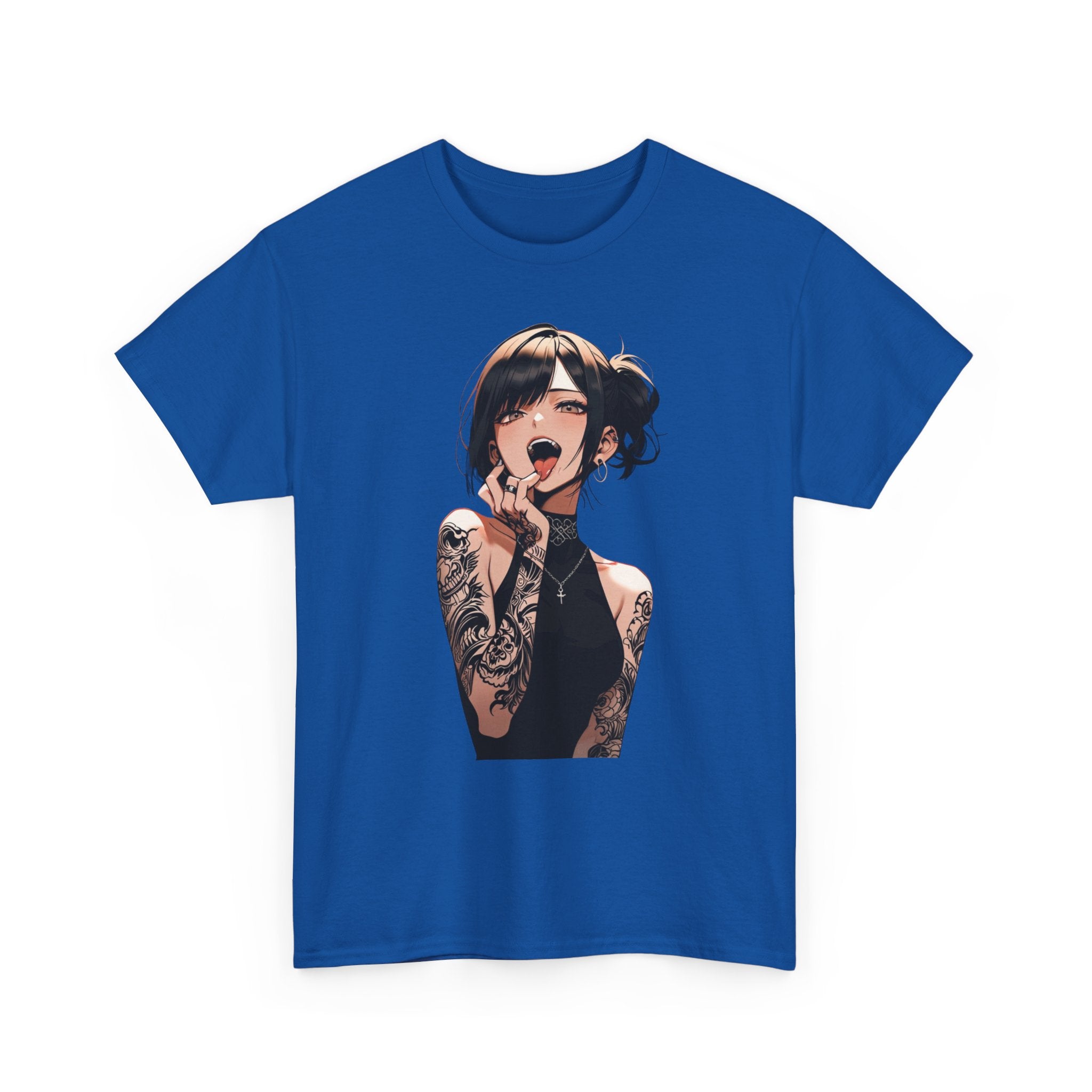 Gothic Himiko Toga Tattooed Ahegao Heavy Cotton Tee