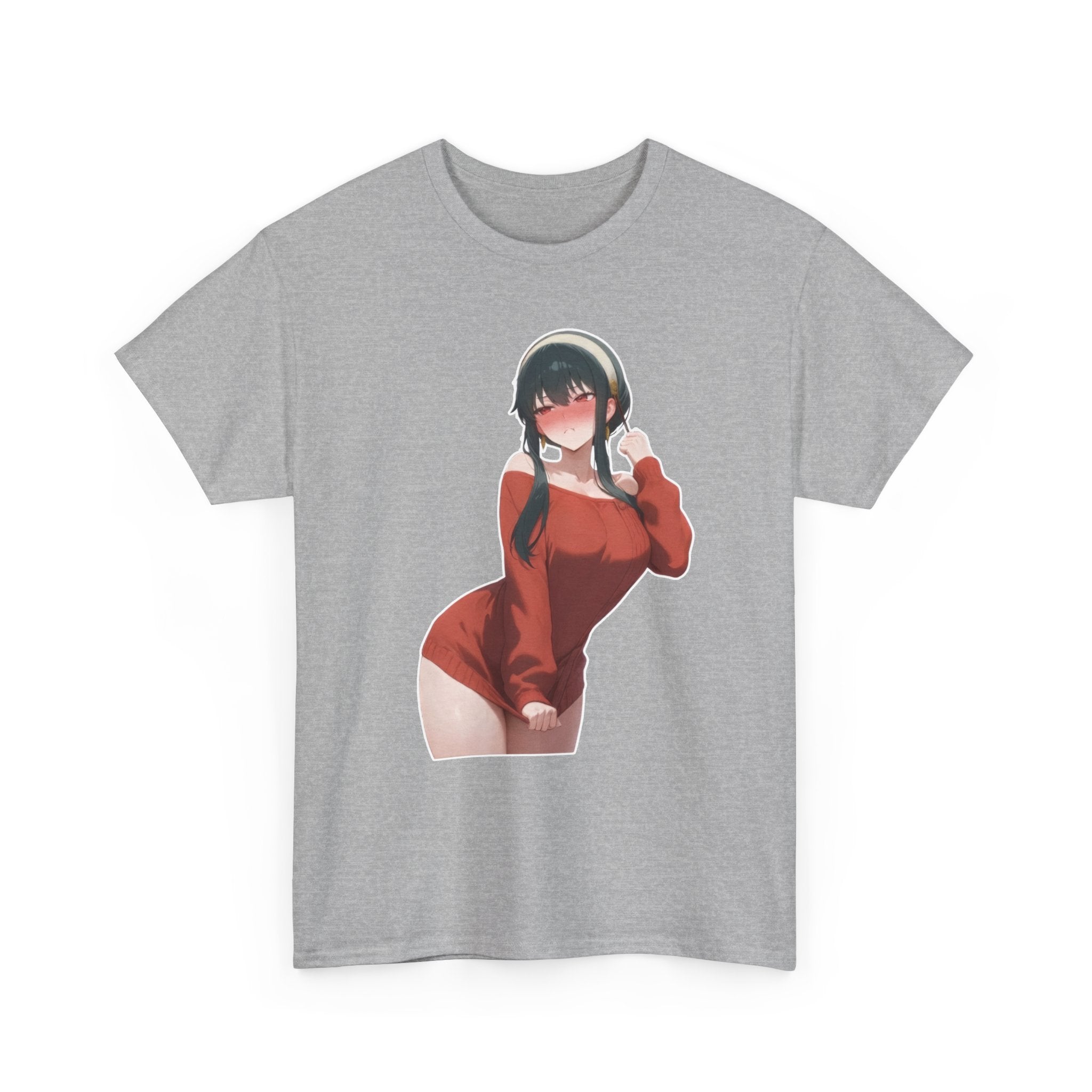 Yor Forger Blushing Waifu Unisex Heavy Cotton Tee