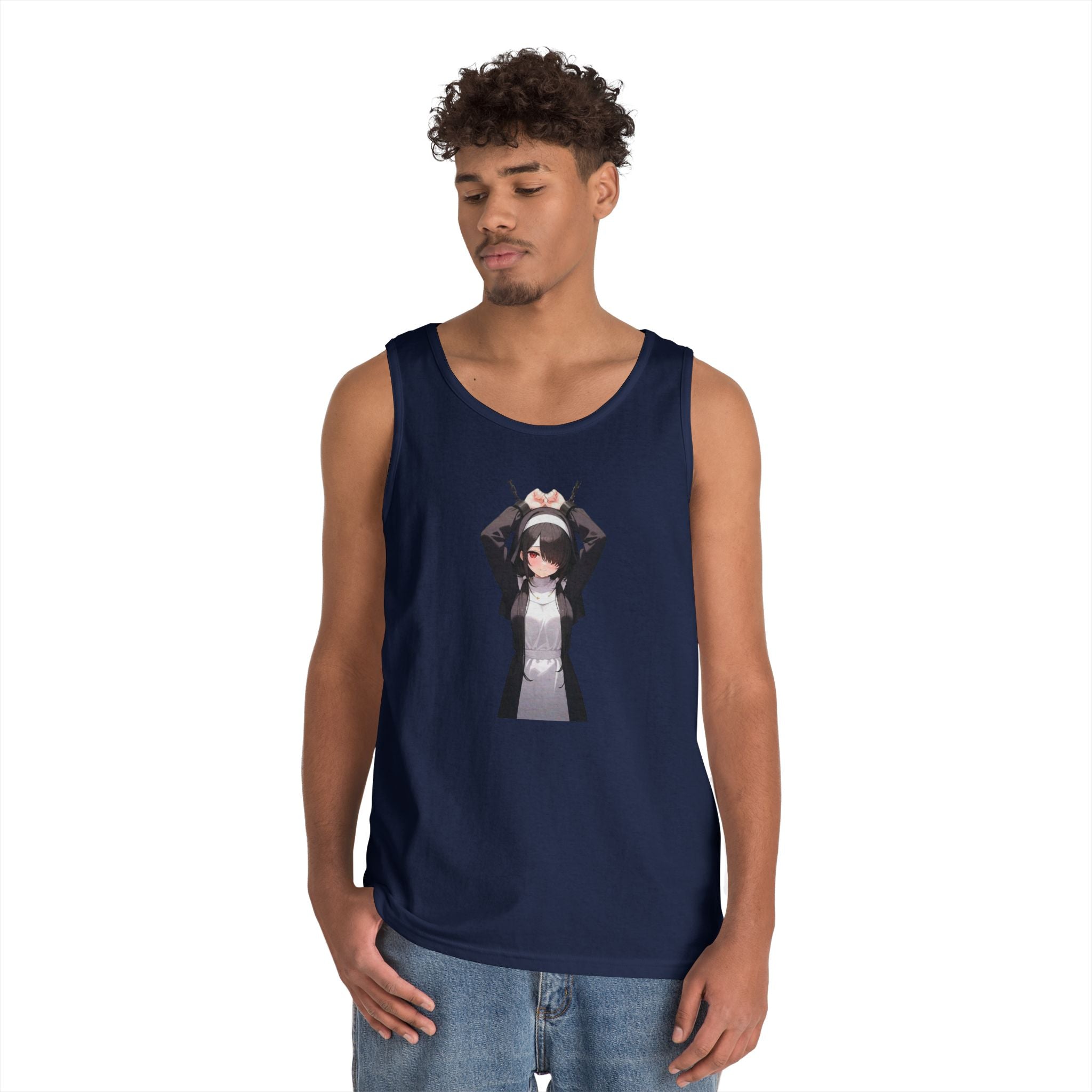 Tokisaki Kurum Nun Gothic Anime Heavy Cotton Tank Top