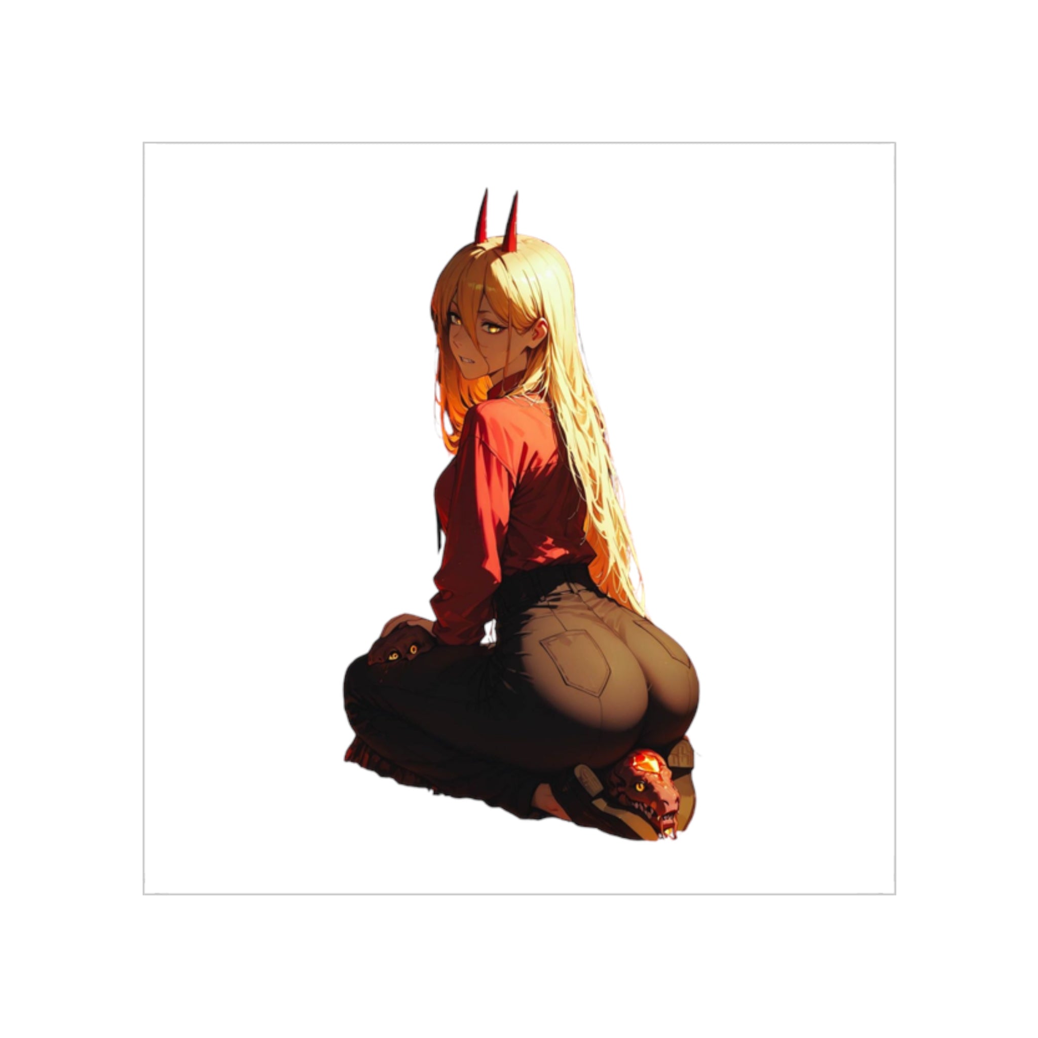 Power Waifu Sticker