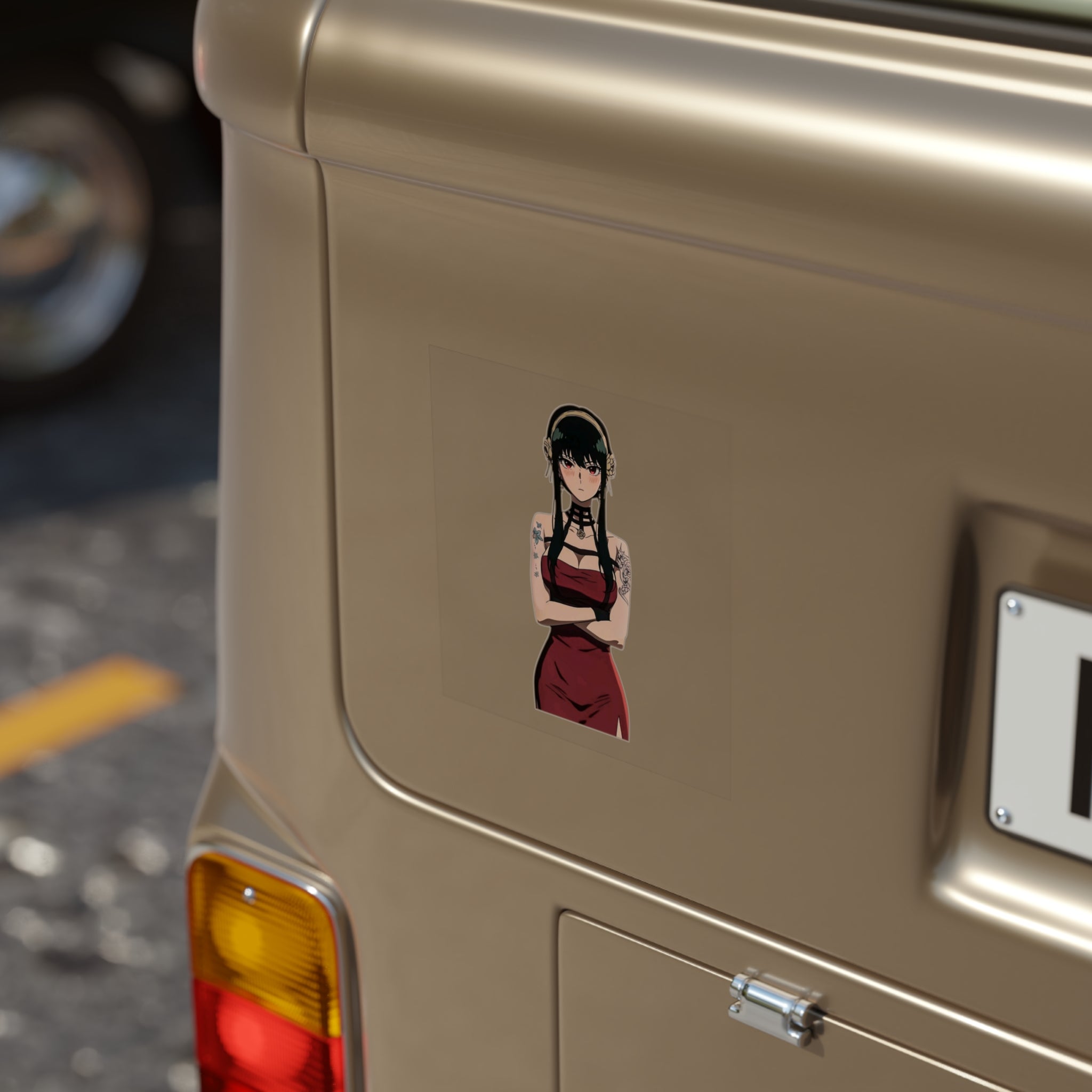 Yor Forger Elegant Tattooed Anime Vinyl Sticker