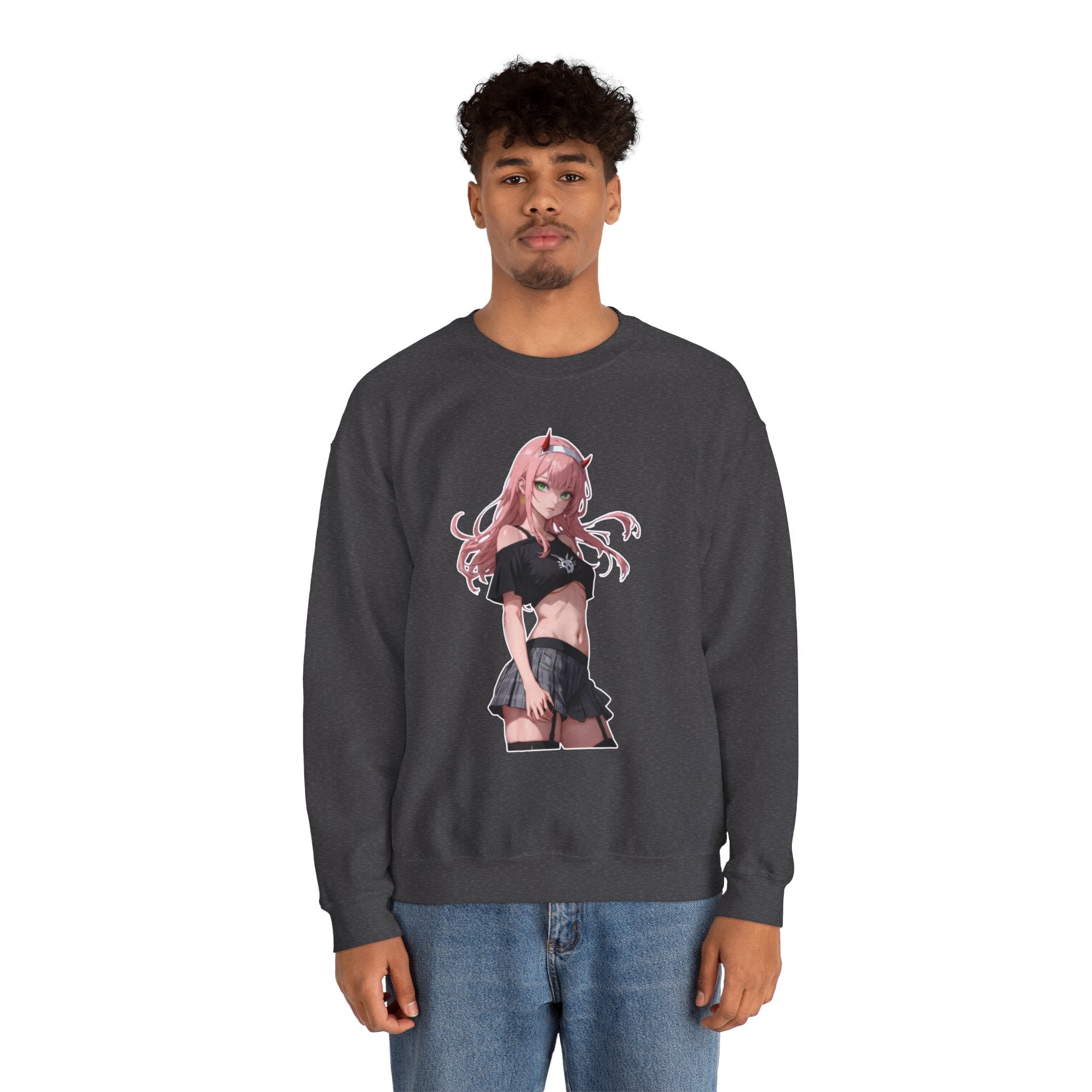 Zero Two Streetwear Style Unisex Heavy Blend™ Crewneck Sweatshirt