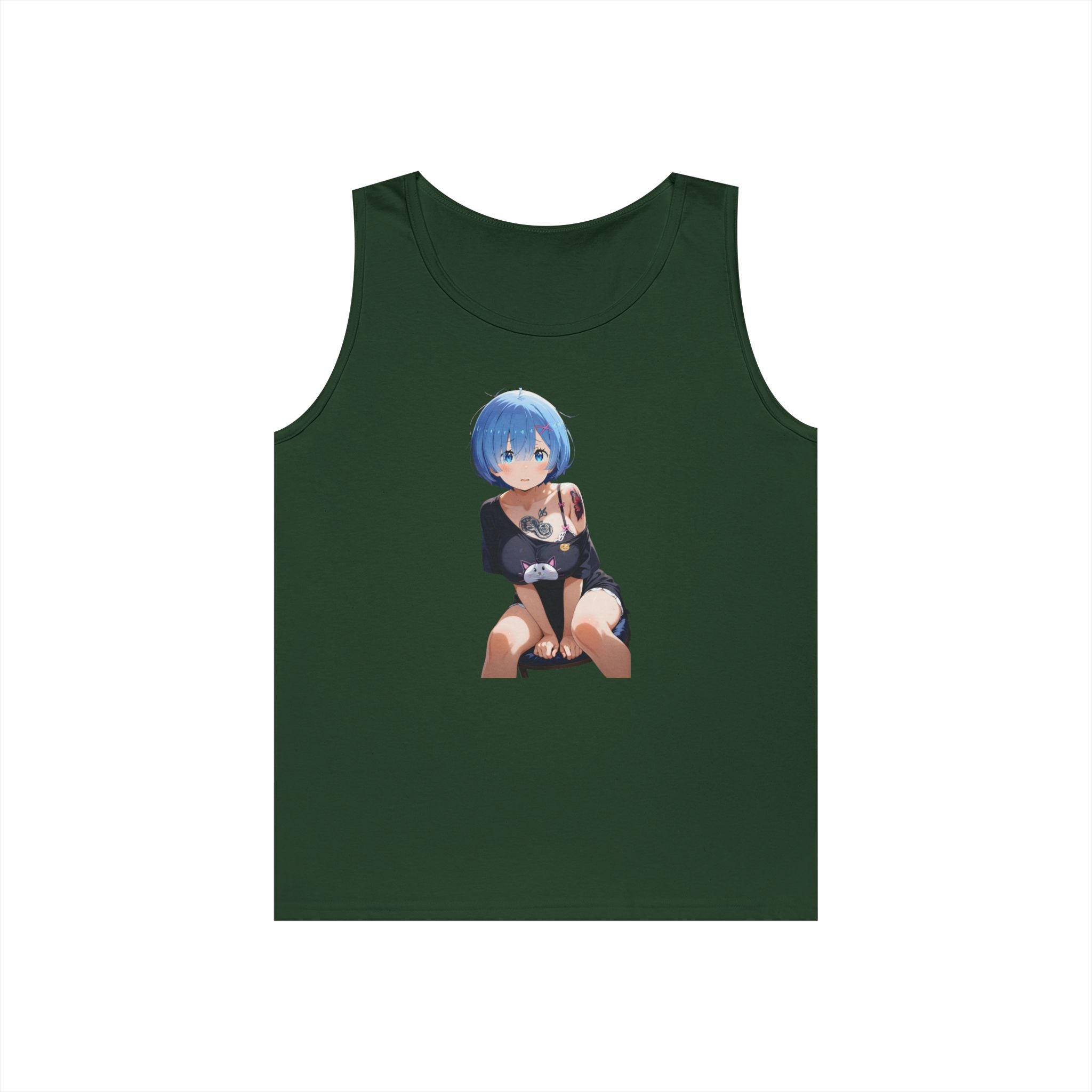 Sexy Rem Tattooed Heavy Cotton Tank Top