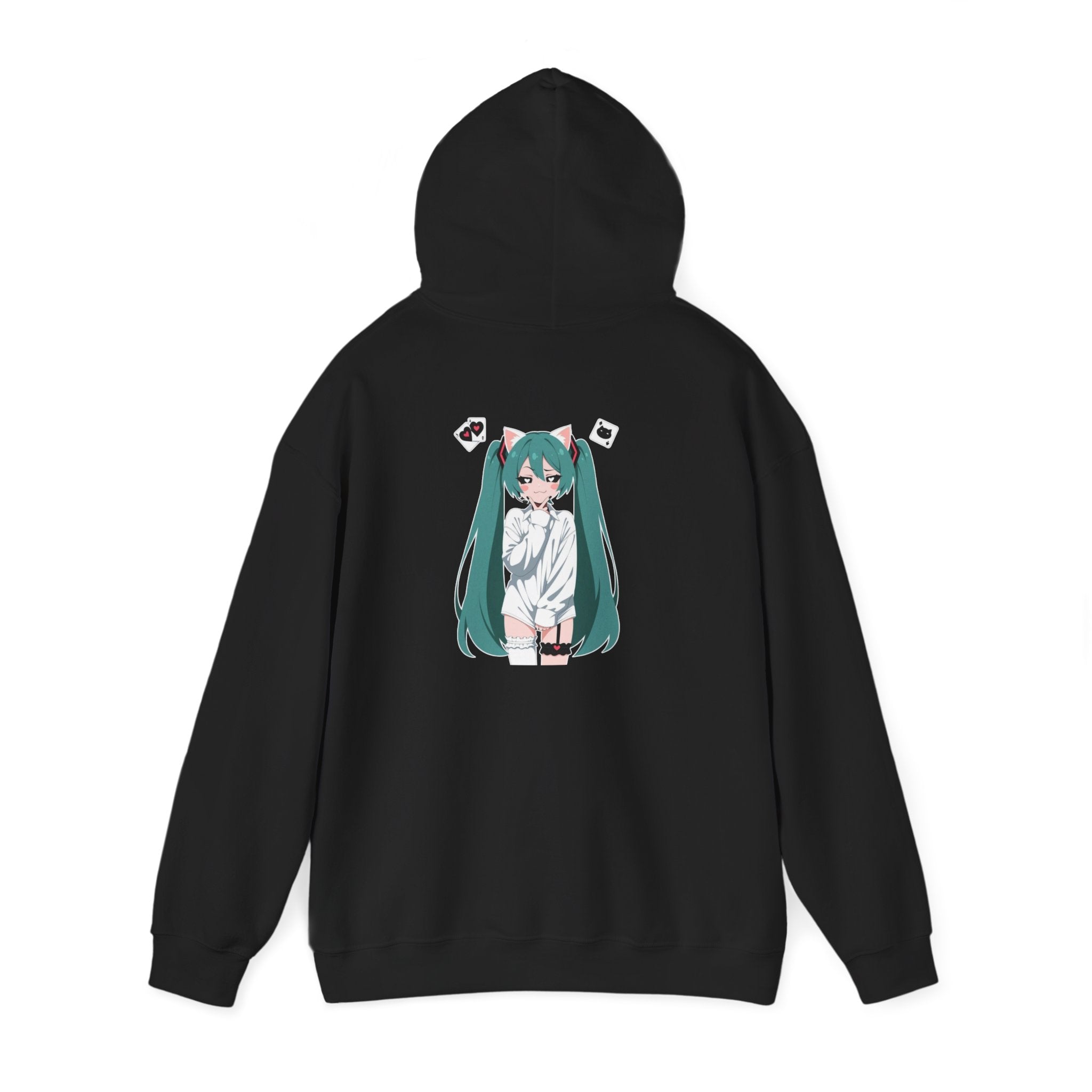 Hatsune Miku Catgirl Cute Unisex Heavy Blend™ Hooded Sweatshirt