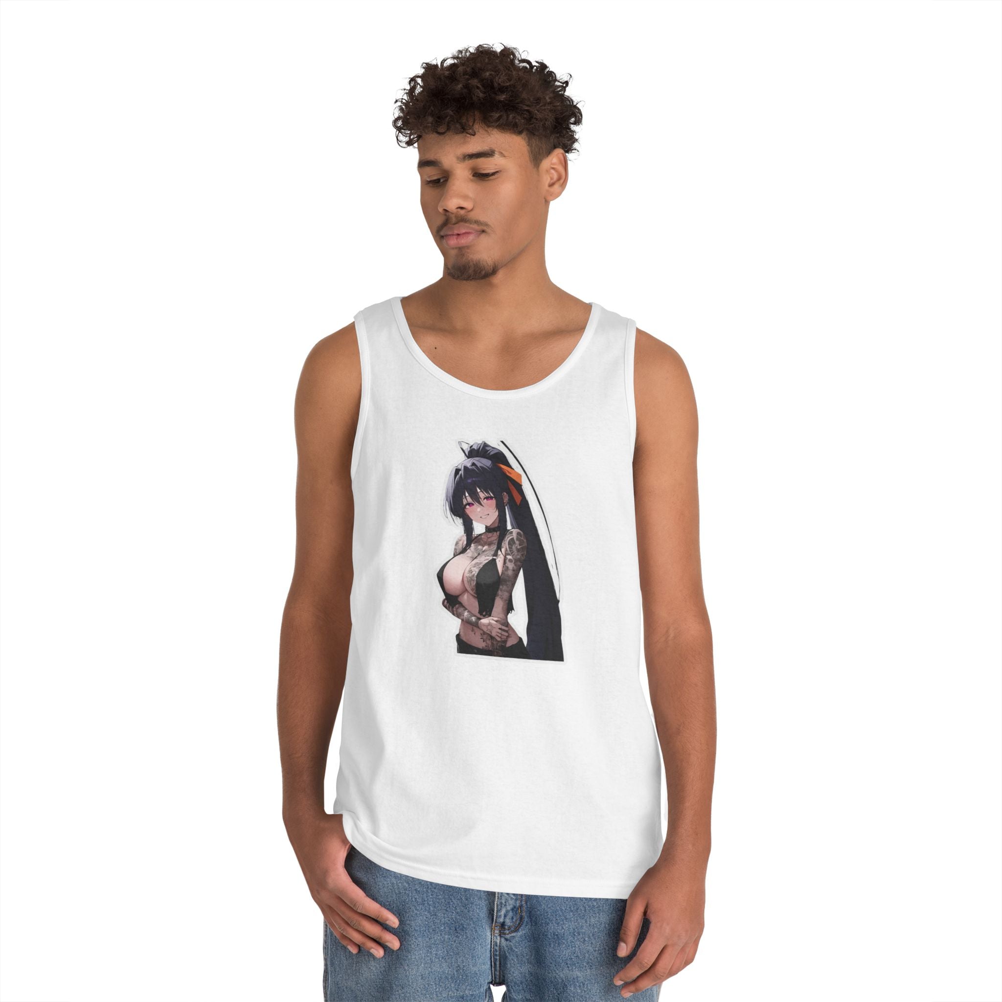 Akeno Himejima Gothic Tattooed Heavy Cotton Tank Top