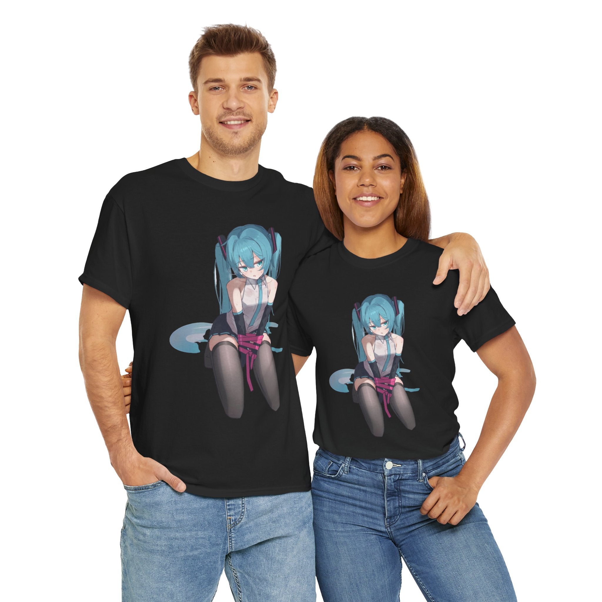 Hatsune Miku Bound Cute Anime Unisex Heavy Cotton Tee