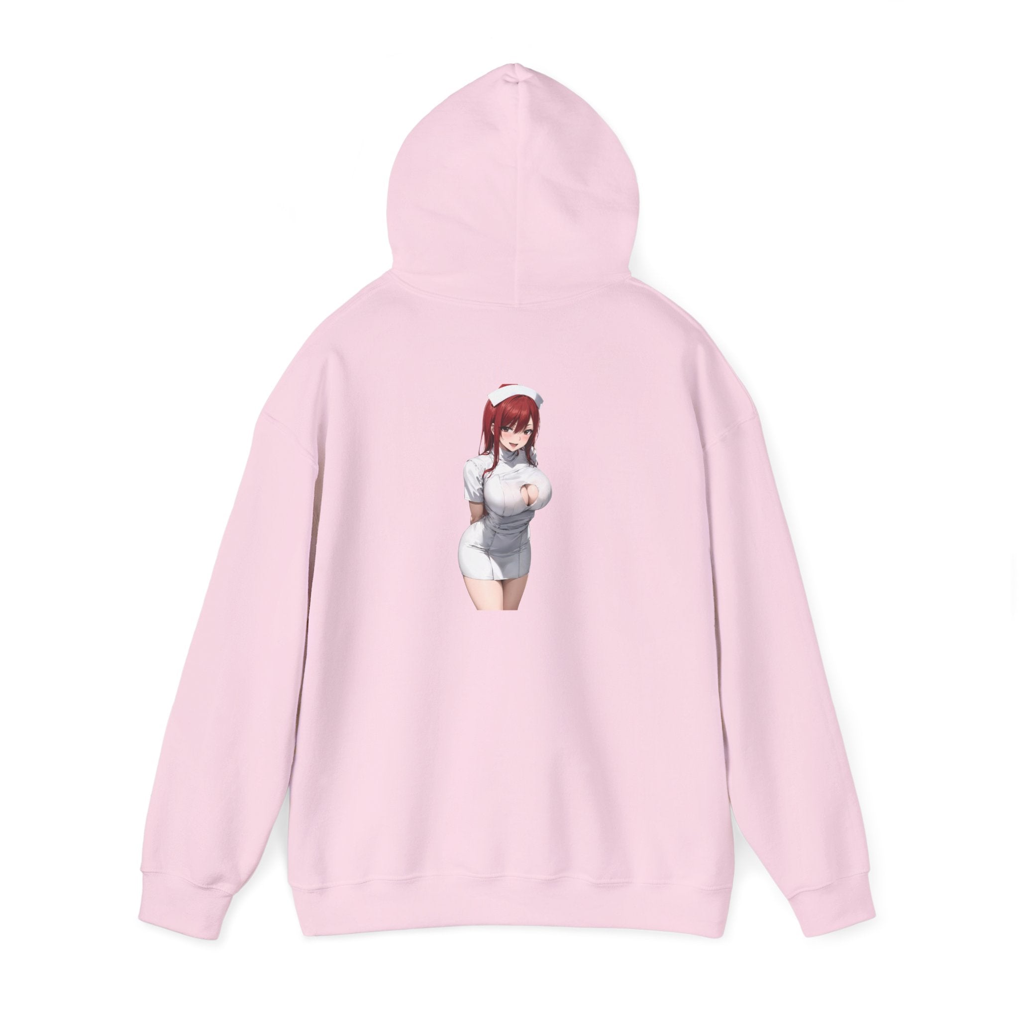 Ezra Scarlet Nurse Uniform Anime Unisex Heavy Blend™ Hooded Sweatshirt