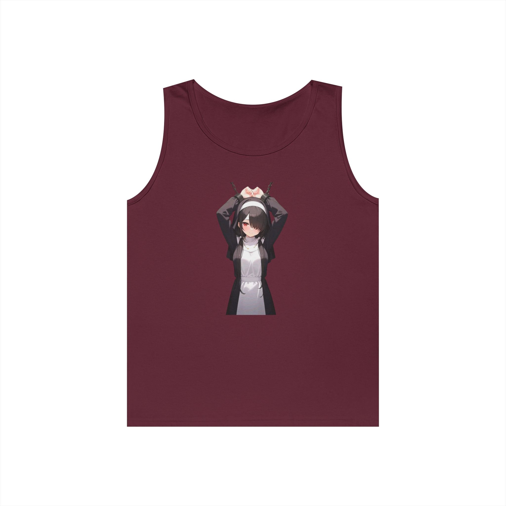 Tokisaki Kurum Nun Gothic Anime Heavy Cotton Tank Top
