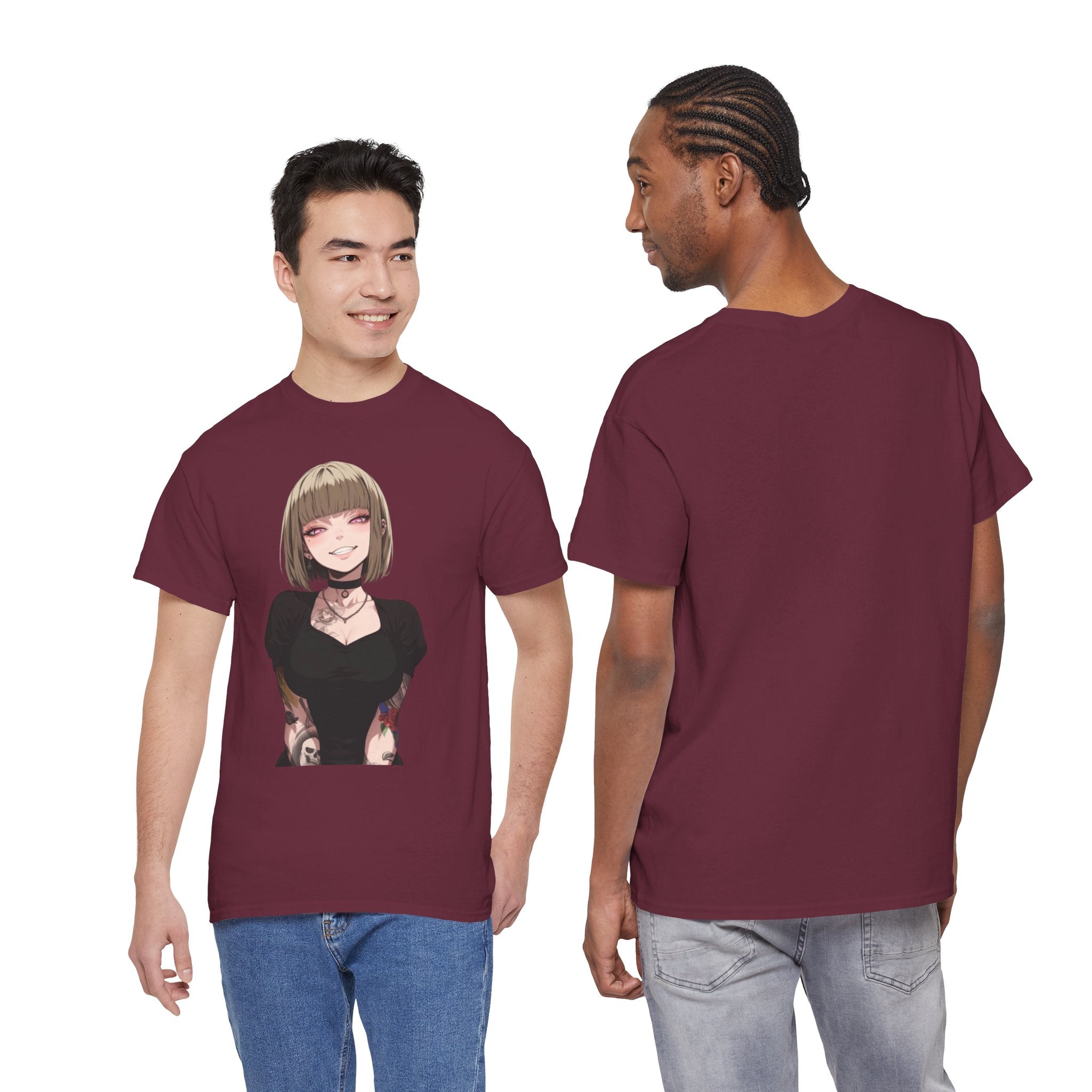 Sexy Style Himiko Toga Skull Tattooed Unisex Heavy Cotton Tee