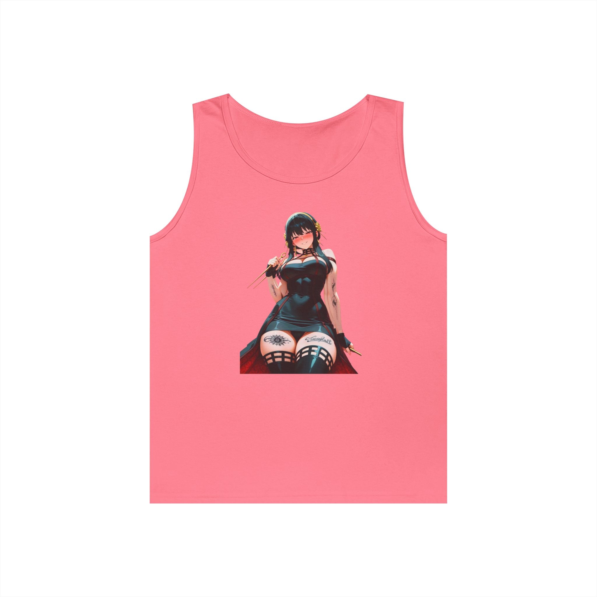 Yor Forger Assassin Gothic Tattooed Heavy Cotton Tank Top
