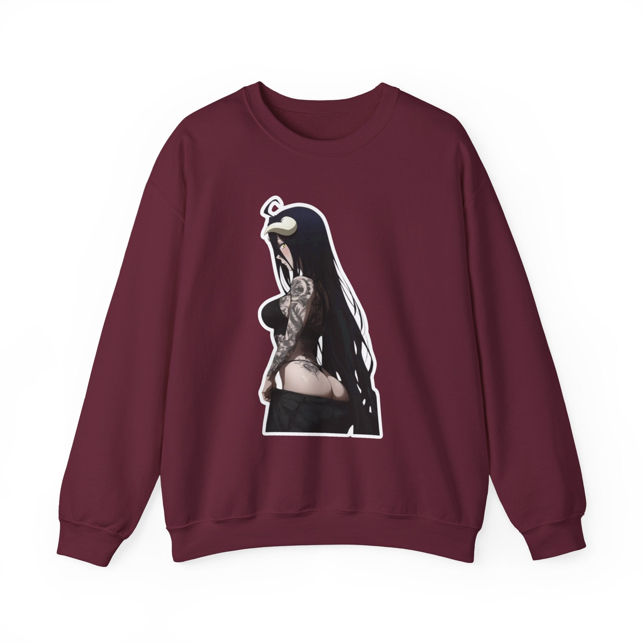 Albedo From Overlord Gothic Tattooed Unisex Heavy Blend™ Crewneck Sweatshirt