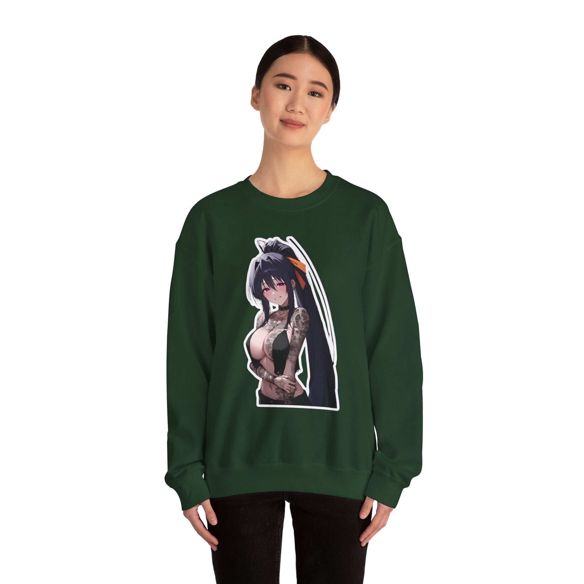 Akeno Himejima Gothic Tattooed Unisex Heavy Blend™ Crewneck Sweatshirt