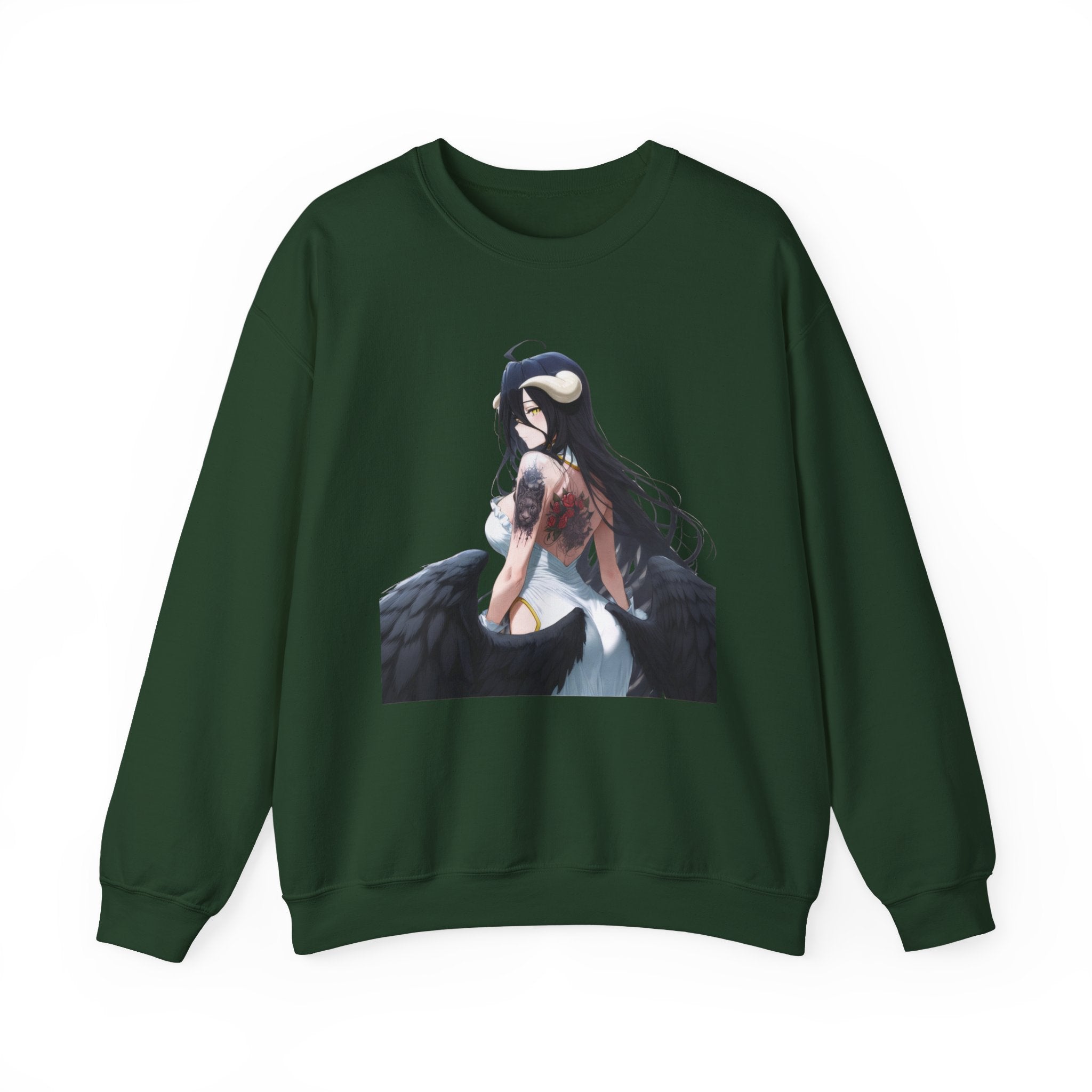 Gothic Albedo Overlord Waifu Unisex Heavy Blend™ Crewneck Sweatshirt