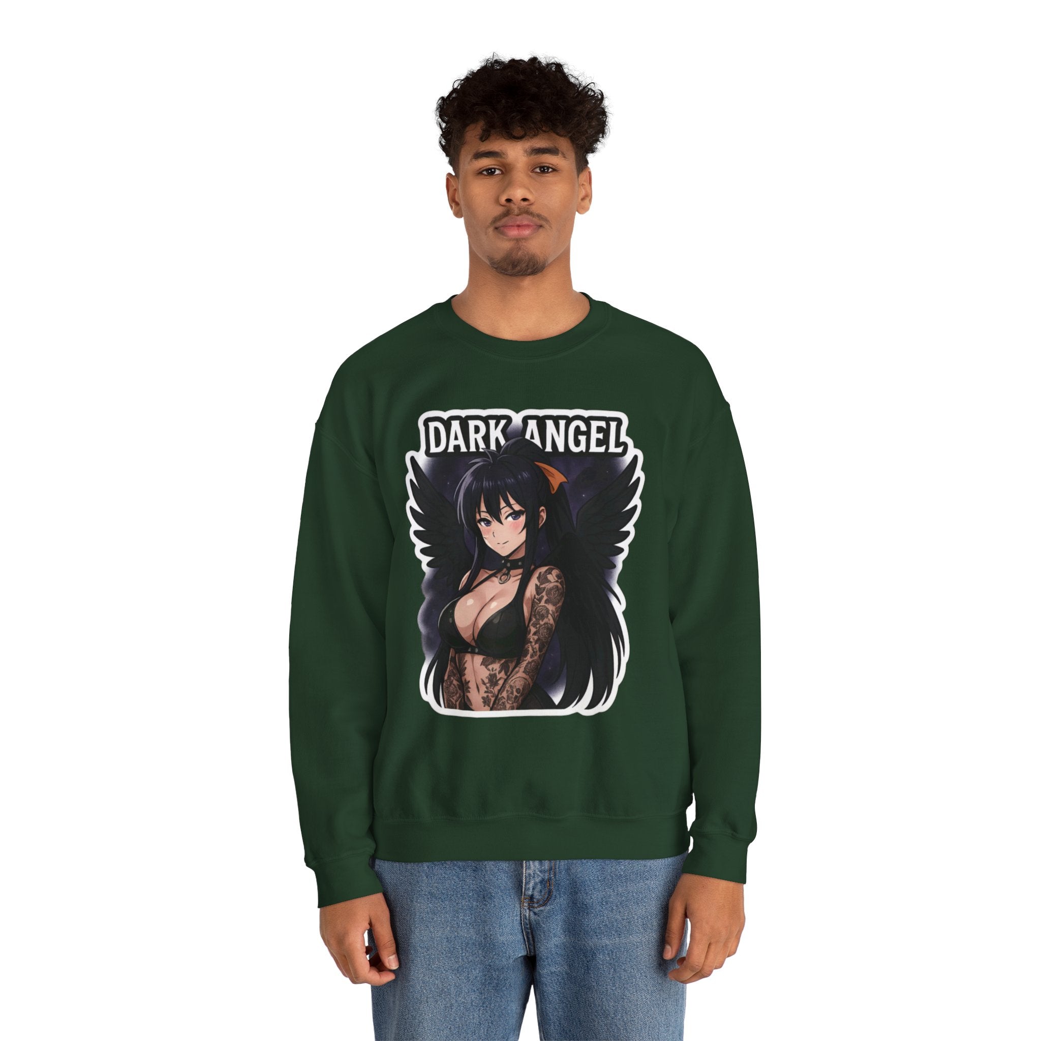 Akeno Himejima Dark Angel Unisex Heavy Blend™ Crewneck Sweatshirt