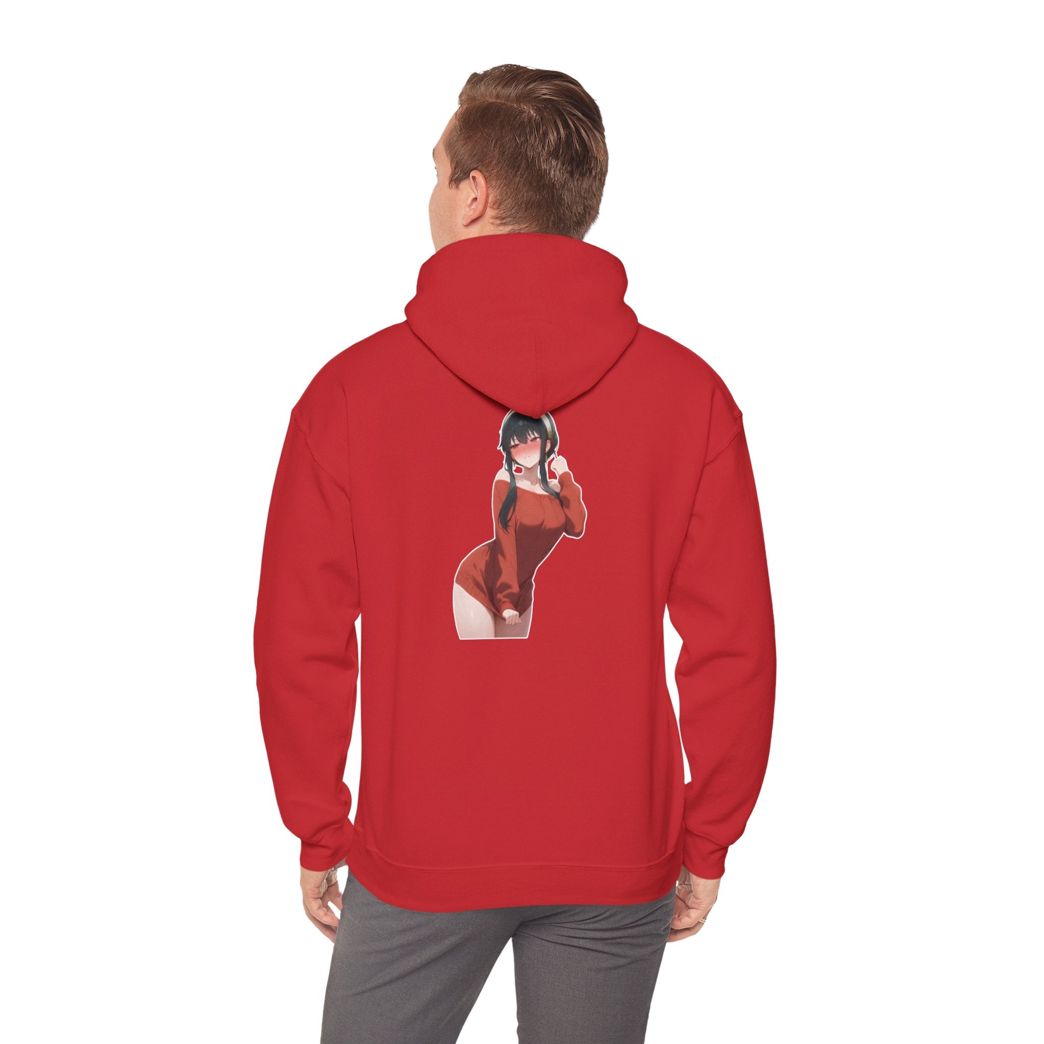 Yor Forger Blushing Waifu Unisex Heavy Blend™ Hooded Sweatshirt