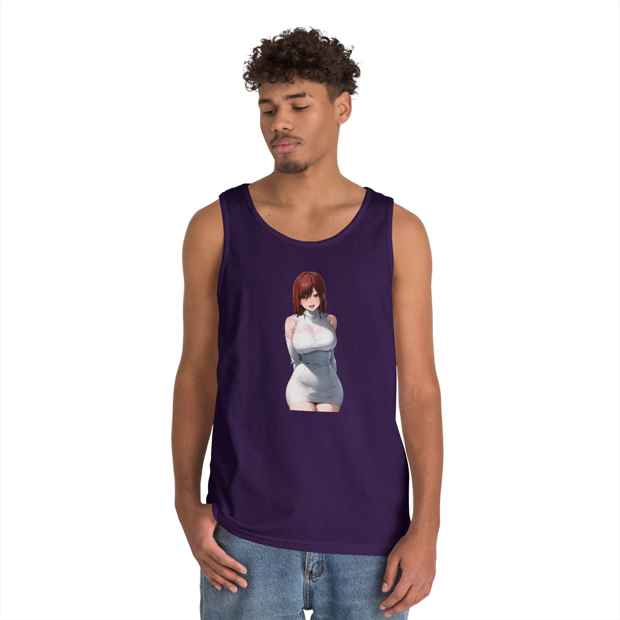 Ezra Scarlet Charming White Dress Anime Heavy Cotton Tank Top