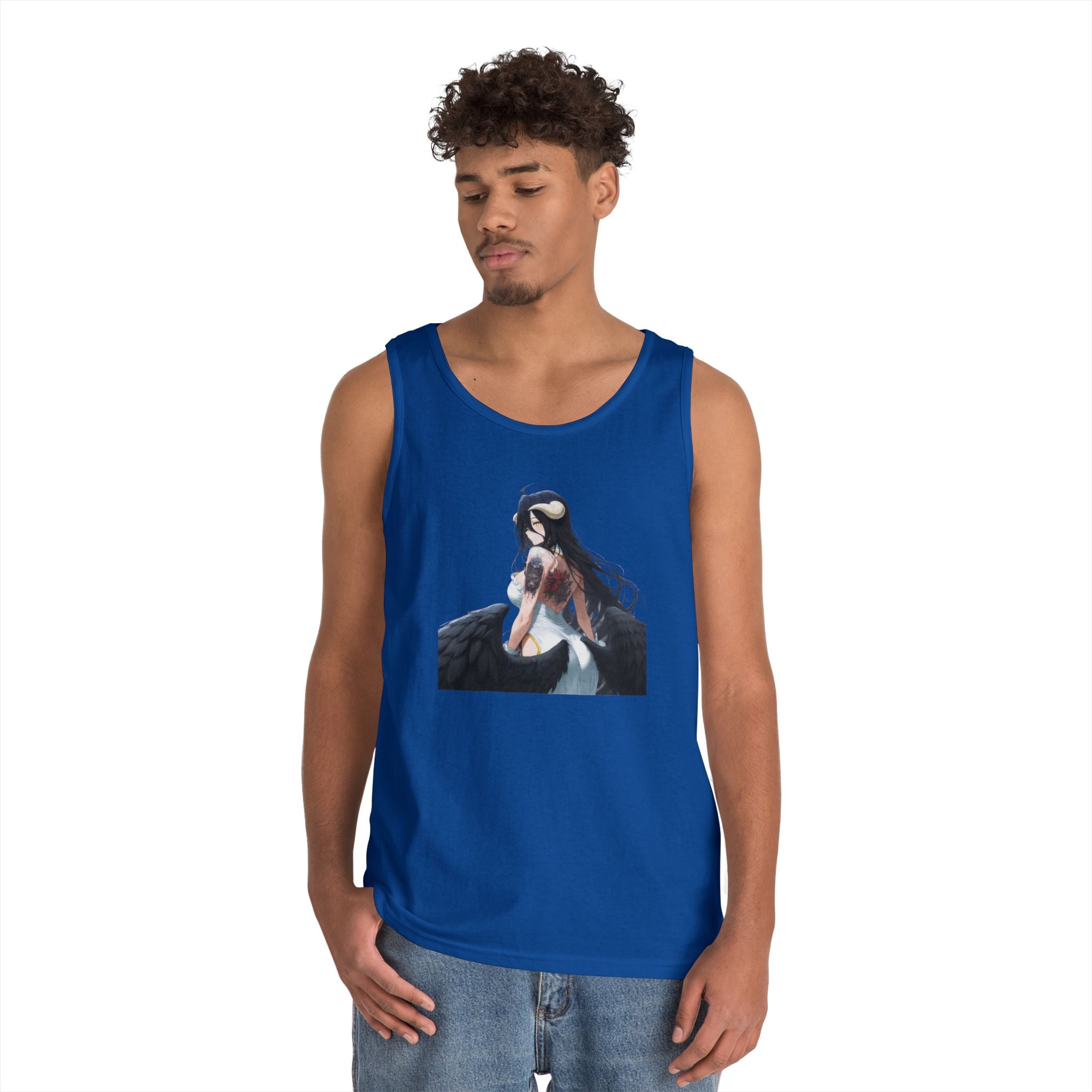 Gothic Albedo Overlord Waifu Heavy Cotton Tank Top