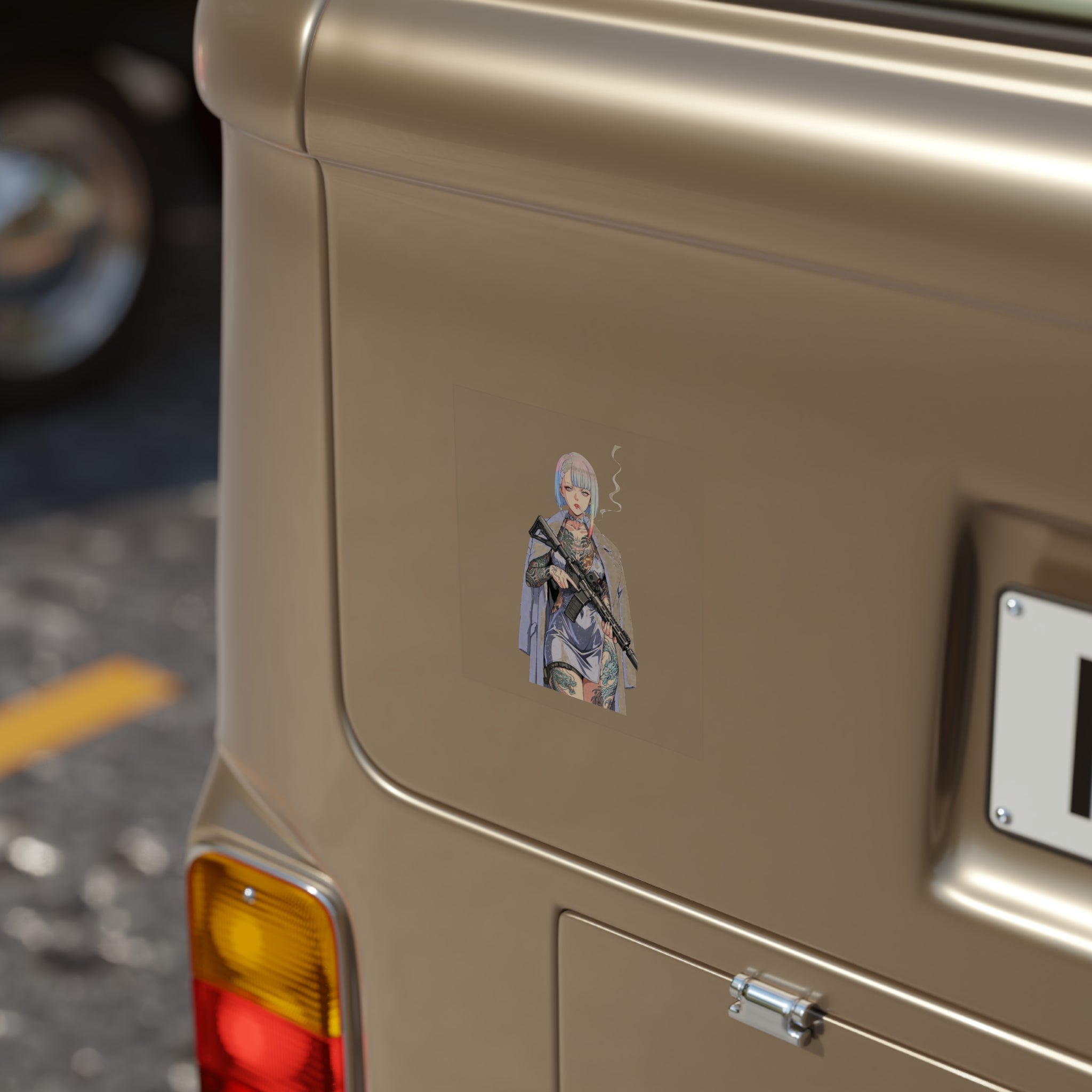 Lucyna Tattoo Tactical Waifu Sticker
