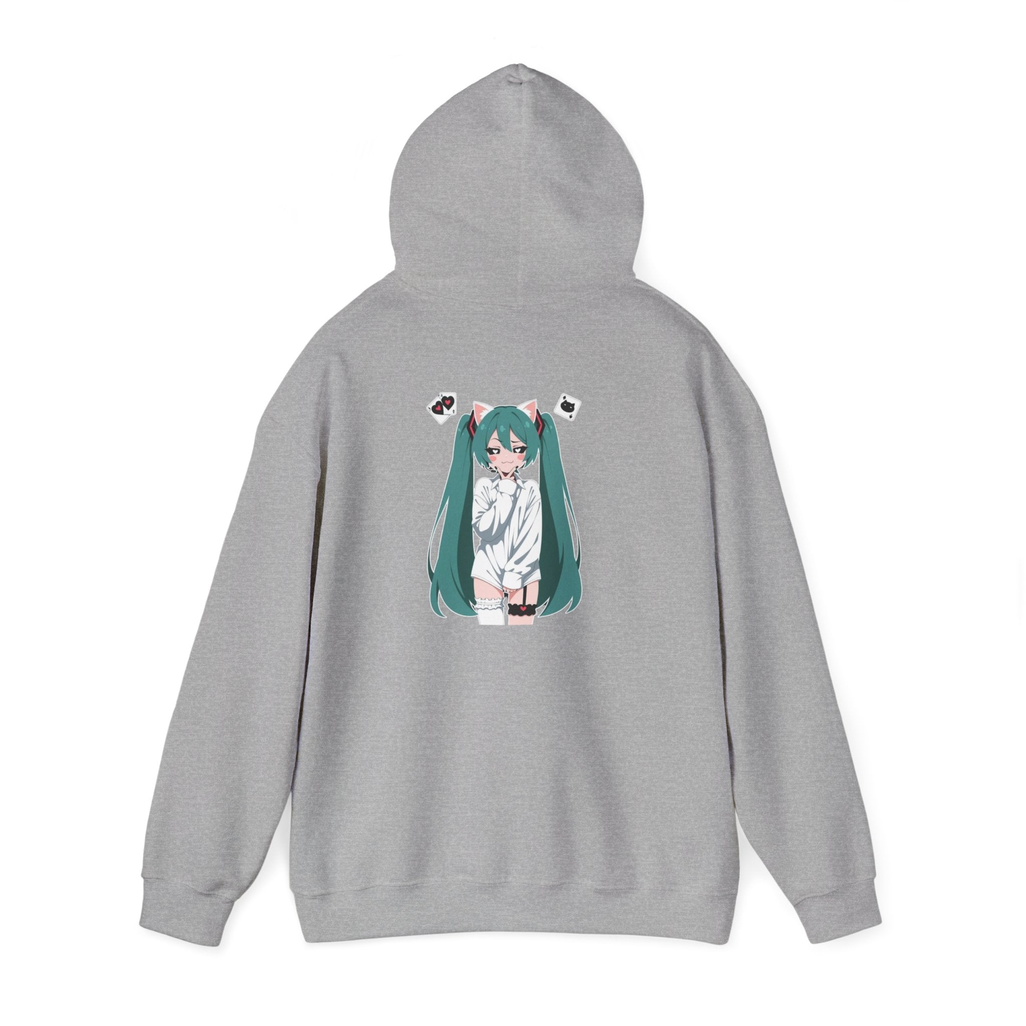 Hatsune Miku Catgirl Cute Unisex Heavy Blend™ Hooded Sweatshirt