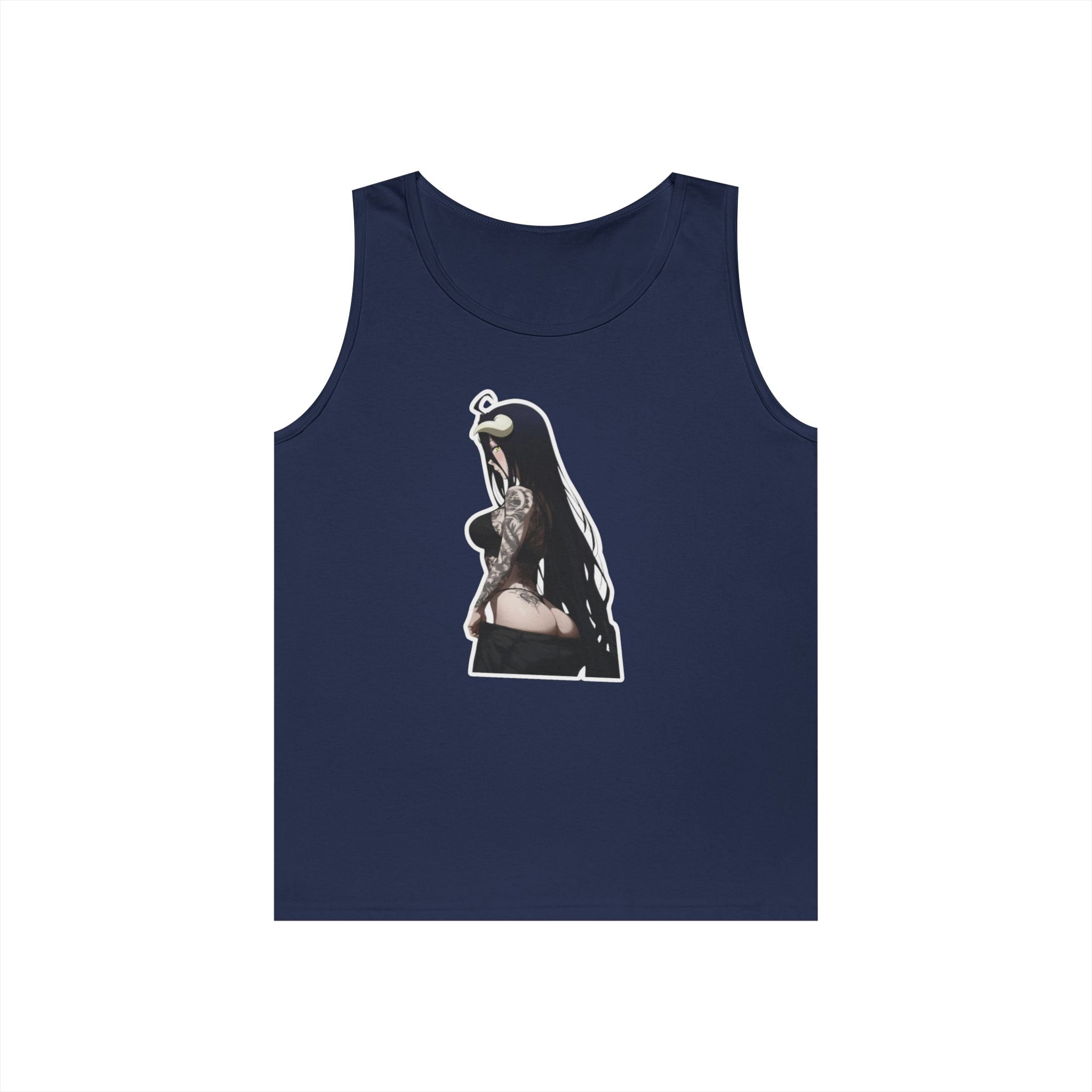 Albedo From Overlord Gothic Tattooed Heavy Cotton Tank Top