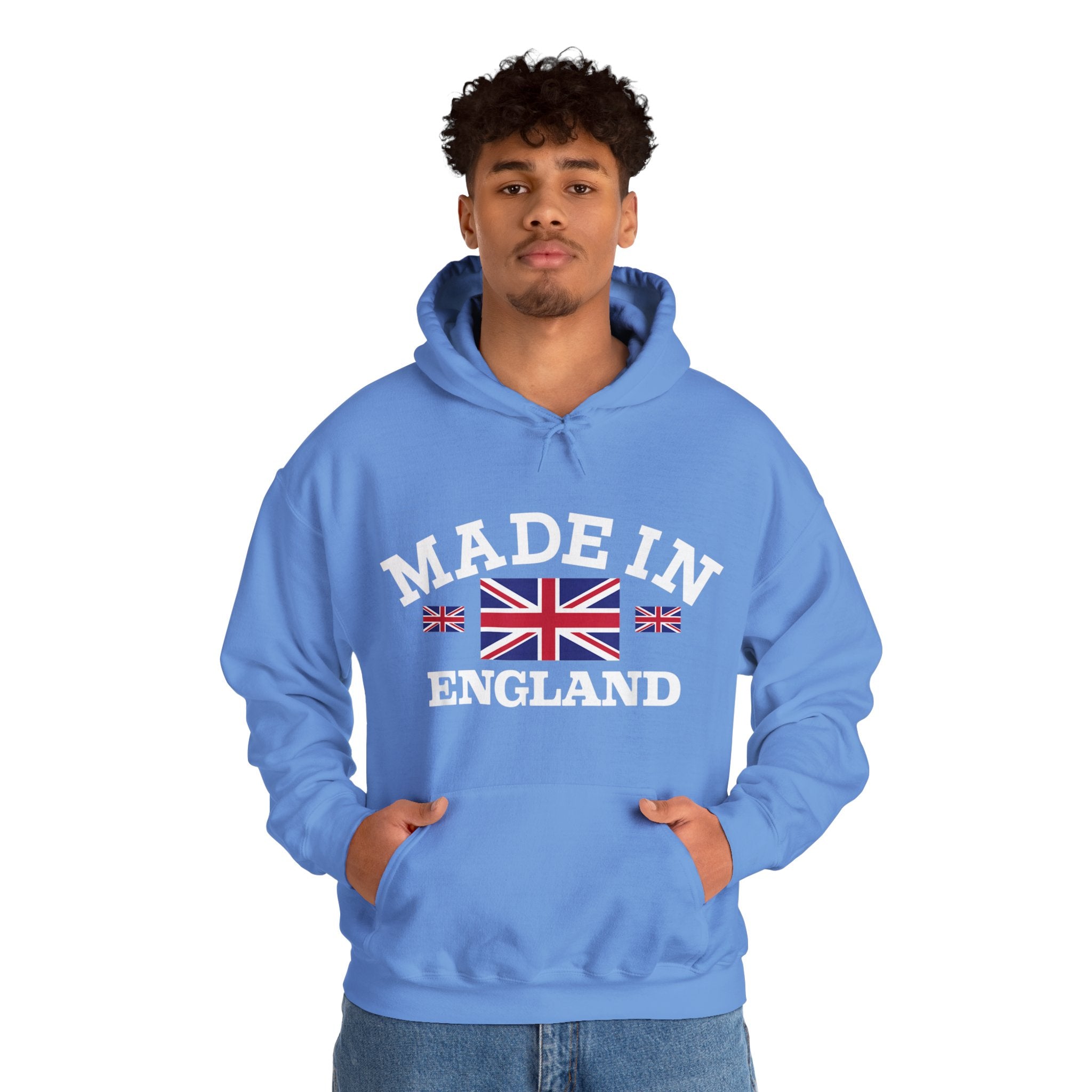 Made in England British Flag Union Jack Unisex Heavy Blend™ Hooded Sweatshirt