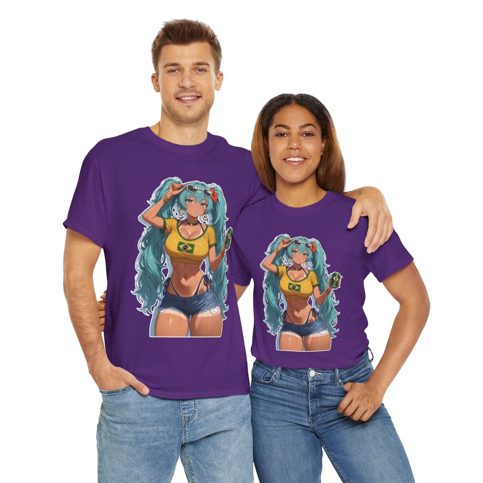 Hatsune Miku Brazil Girl Unisex Heavy Cotton Tee