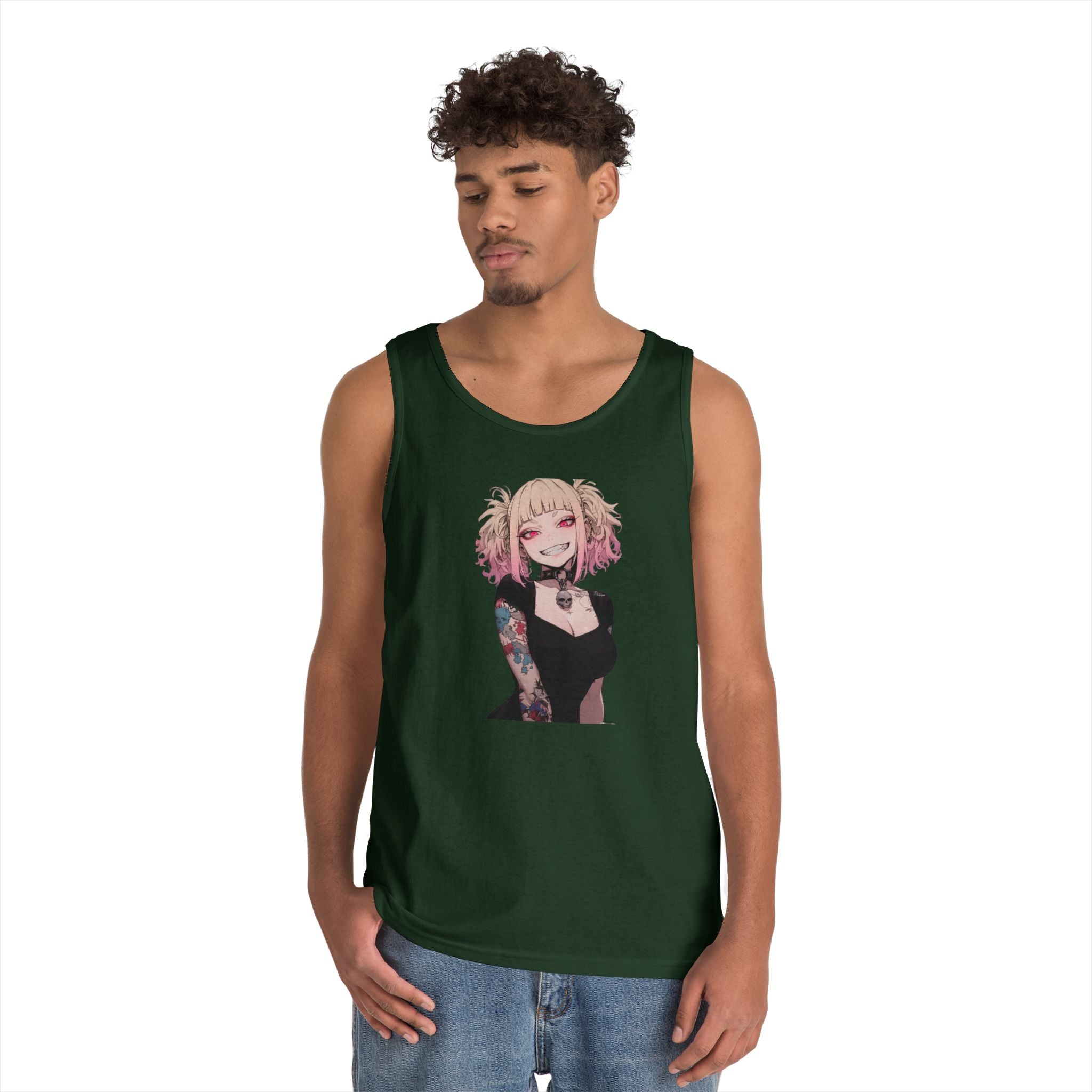Gothic Himiko Toga Tattooed Crazy Heavy Cotton Tank Top