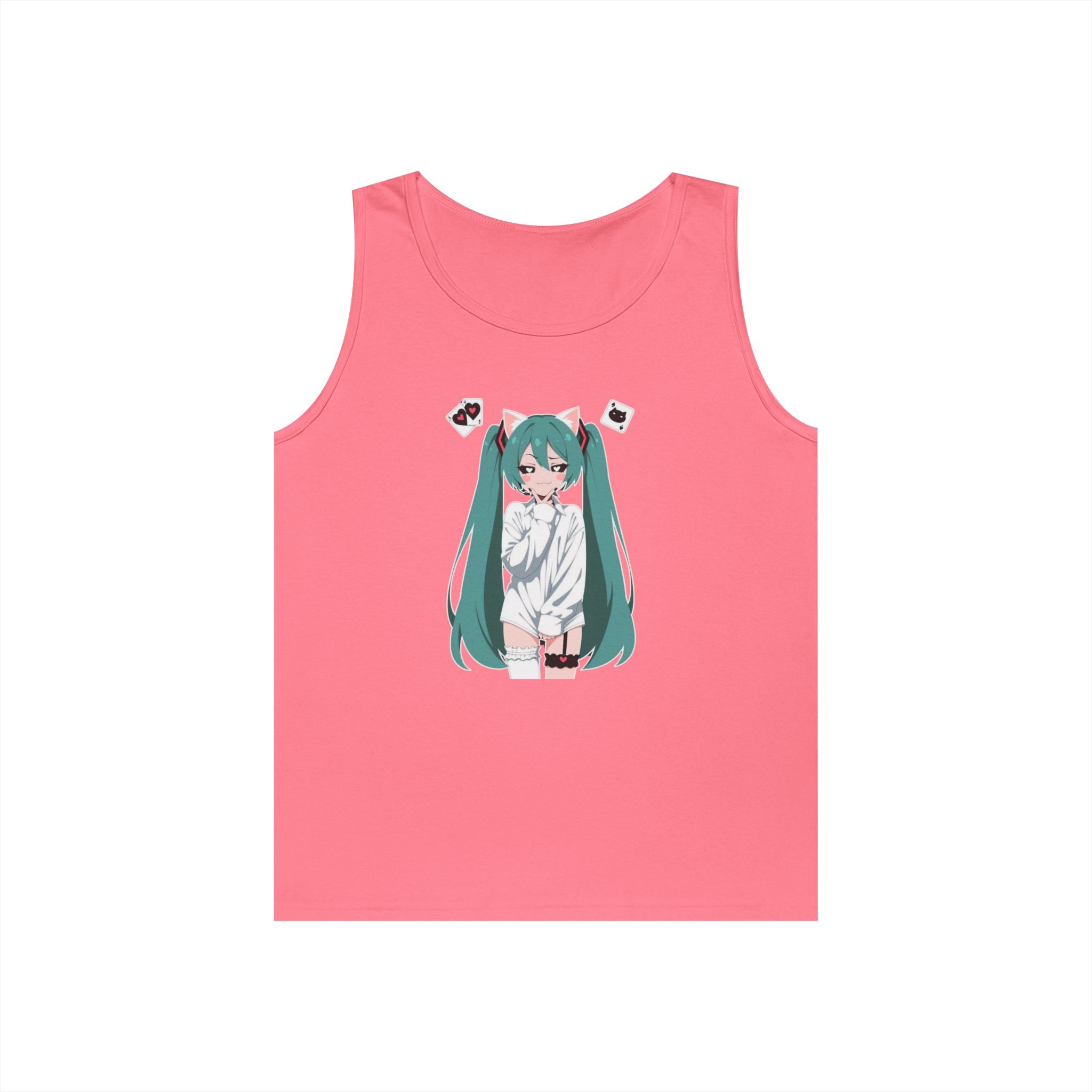 Hatsune Miku Catgirl Cute Heavy Cotton Tank Top