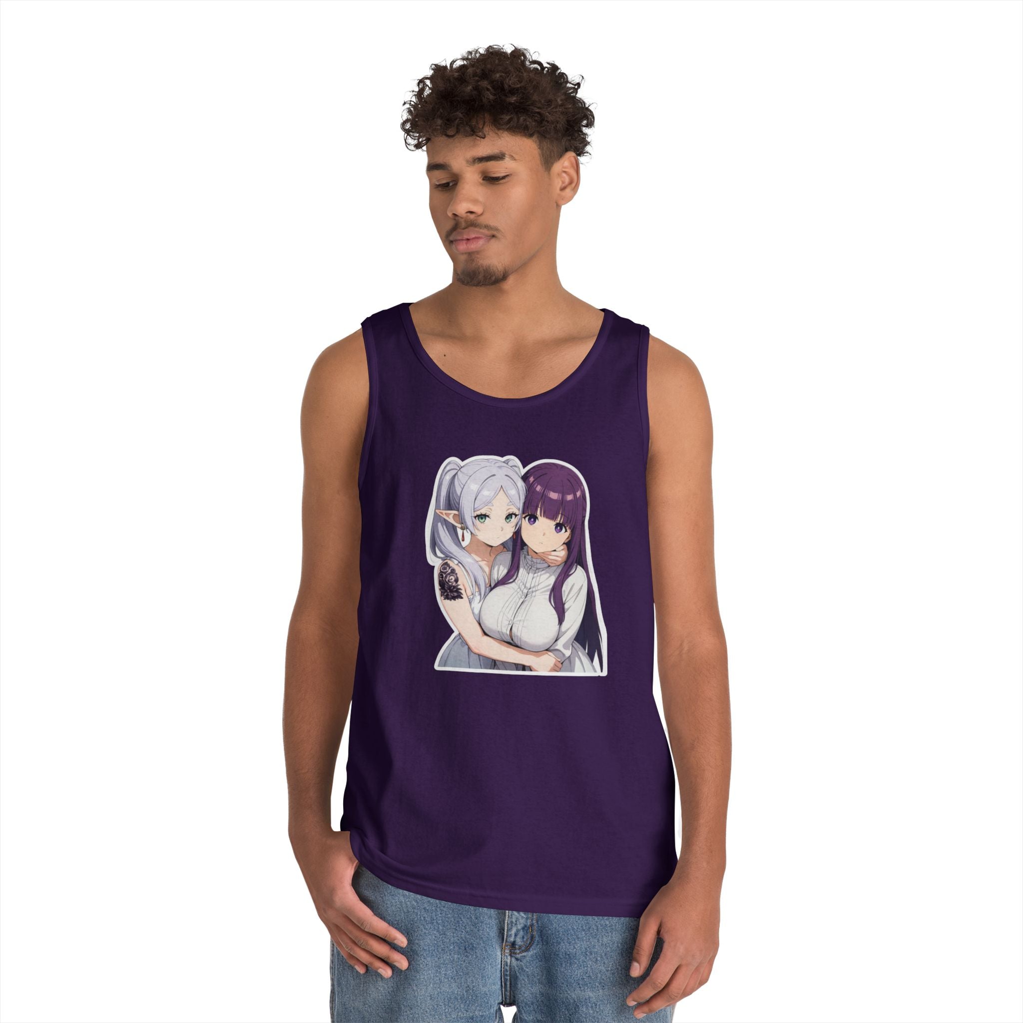 Fern x Frieren Waifu Heavy Cotton Tank Top