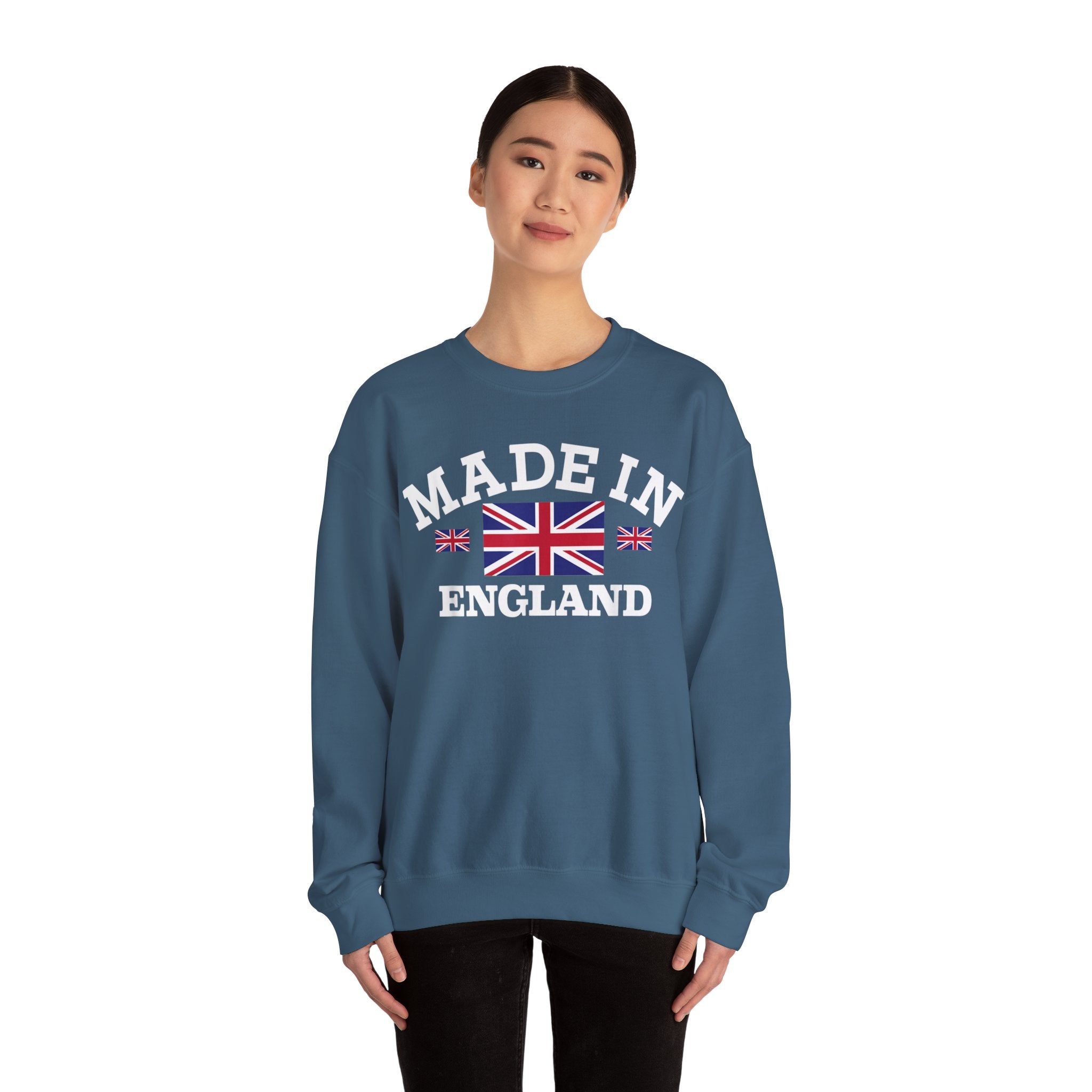 Made in England British Flag Union Jack Unisex Heavy Blend™ Crewneck Sweatshirt
