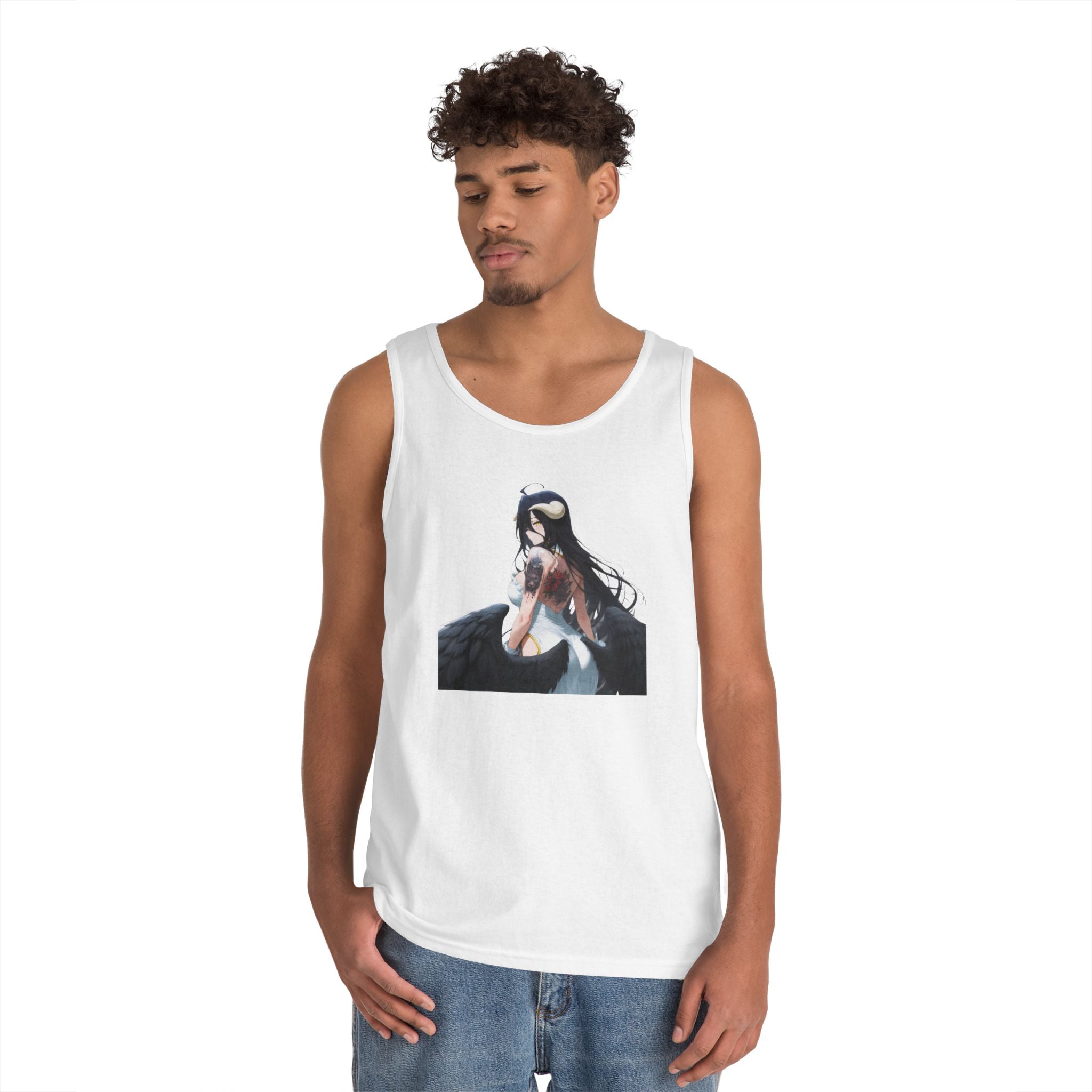 Gothic Albedo Overlord Waifu Heavy Cotton Tank Top