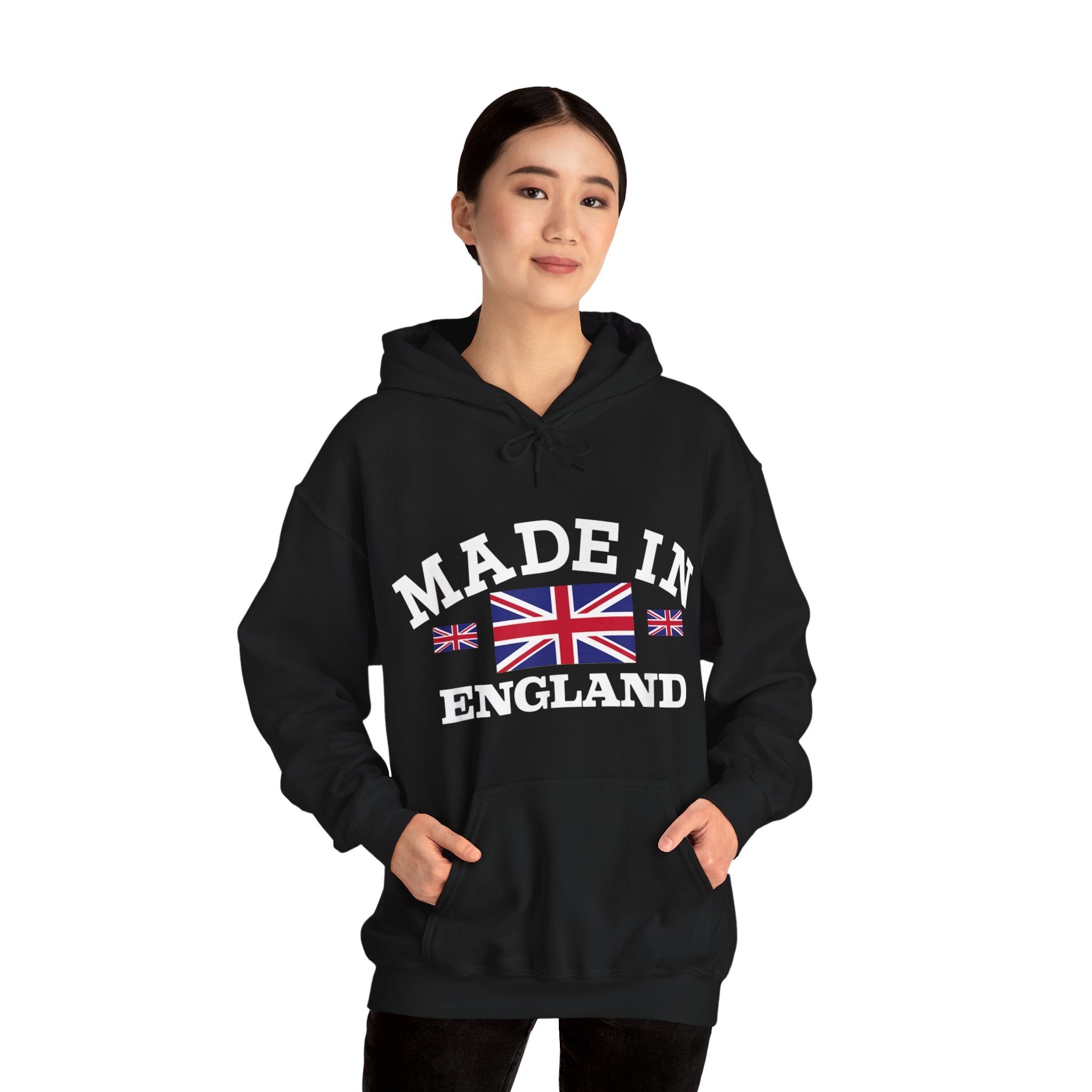 Made in England British Flag Union Jack Unisex Heavy Blend™ Hooded Sweatshirt