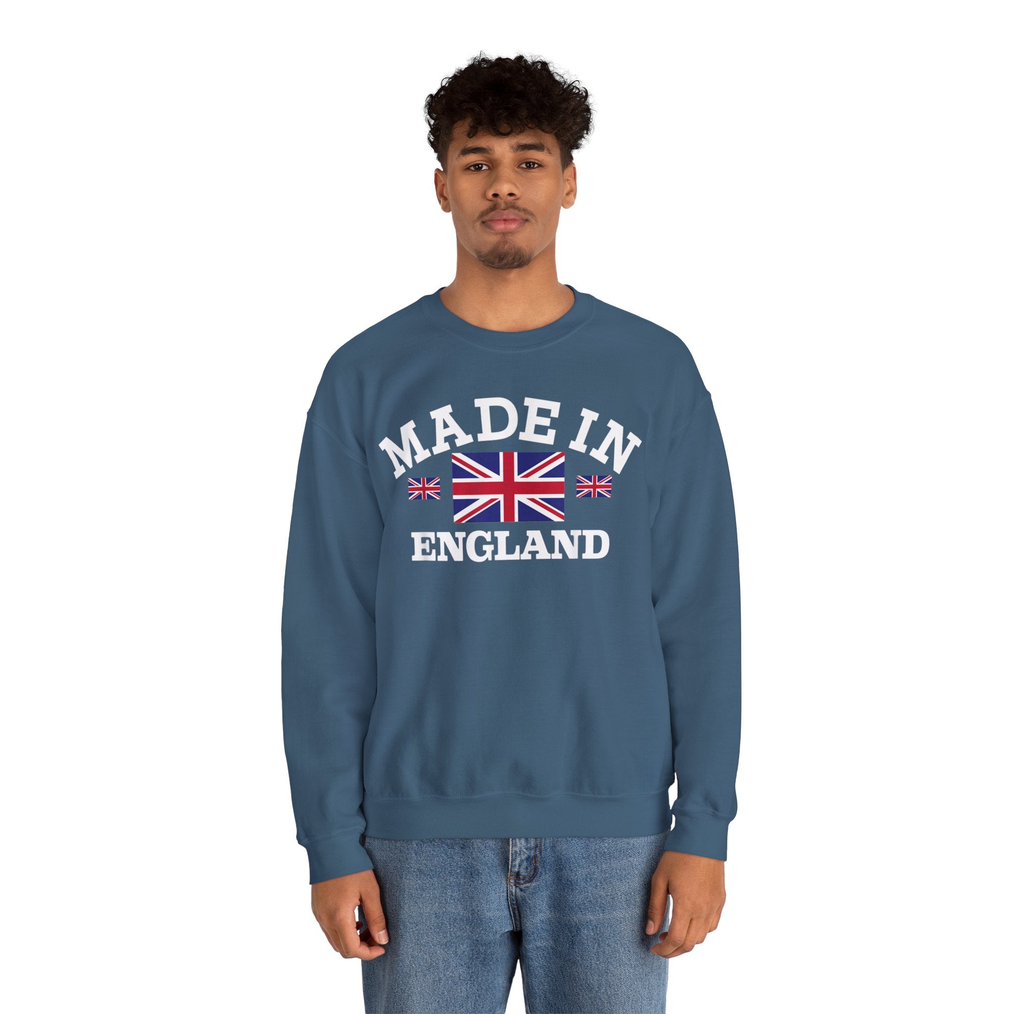 Made in England British Flag Union Jack Unisex Heavy Blend™ Crewneck Sweatshirt