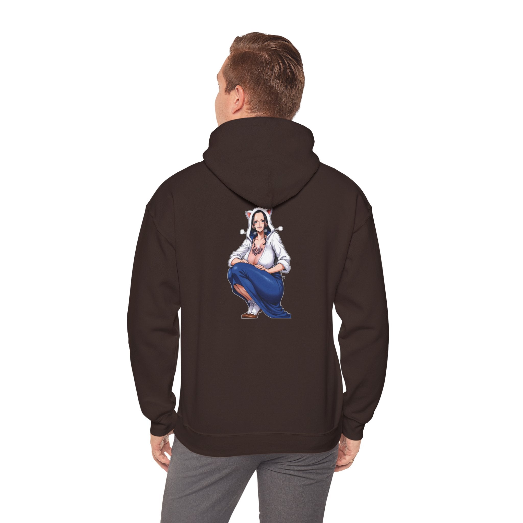 Nico Robin Catgirl Casual Anime Unisex Heavy Blend™ Hooded Sweatshirt