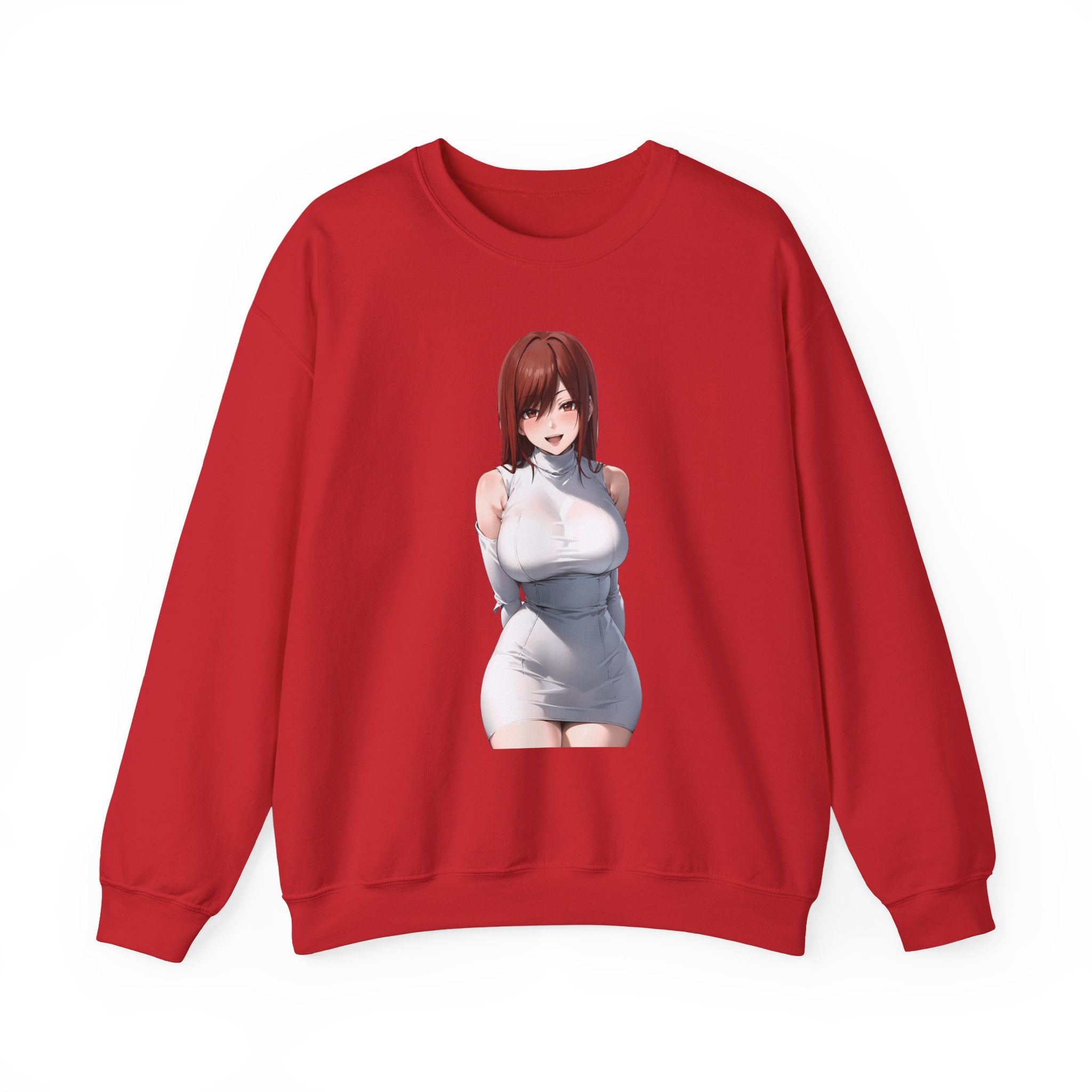 Ezra Scarlet Charming White Dress Anime Unisex Heavy Blend™ Crewneck Sweatshirt