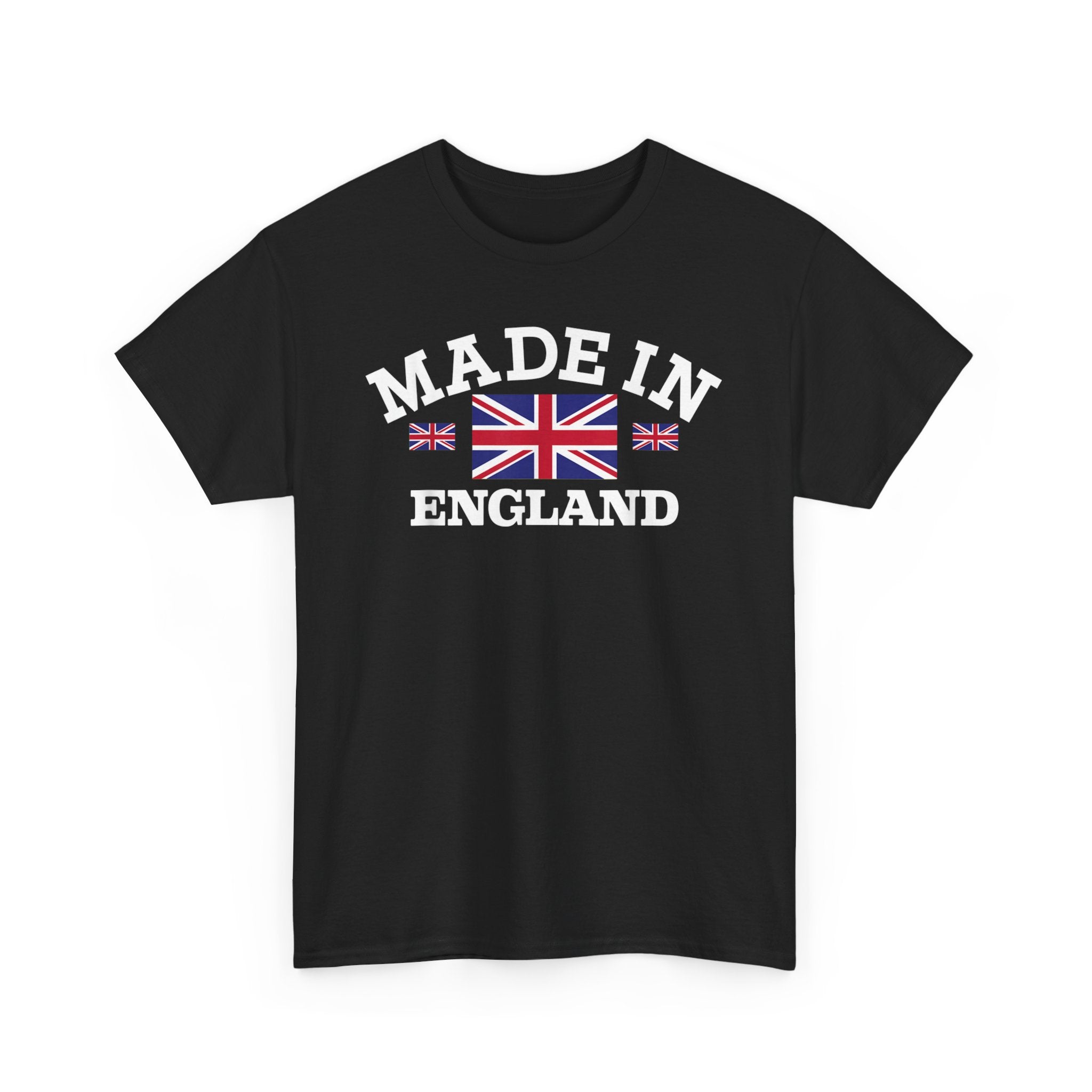 Made in England British Flag Union Jack Unisex Heavy Cotton Tee