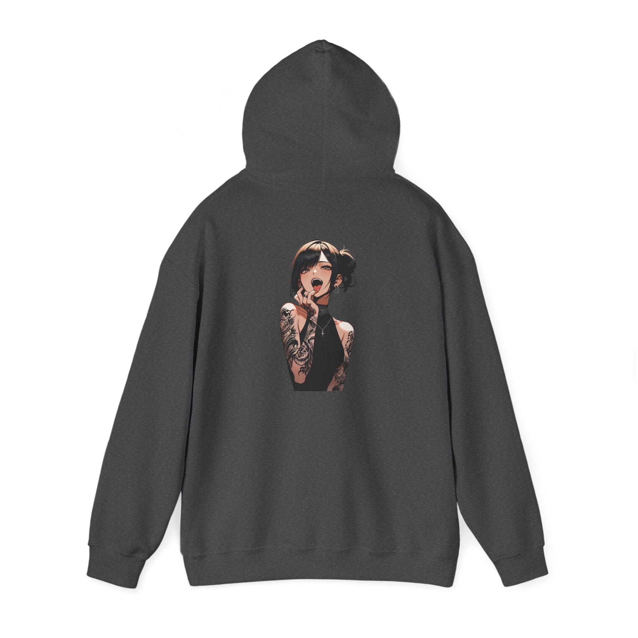 Gothic Himiko Toga Tattooed Ahegao Unisex Heavy Blend™ Hooded Sweatshirt