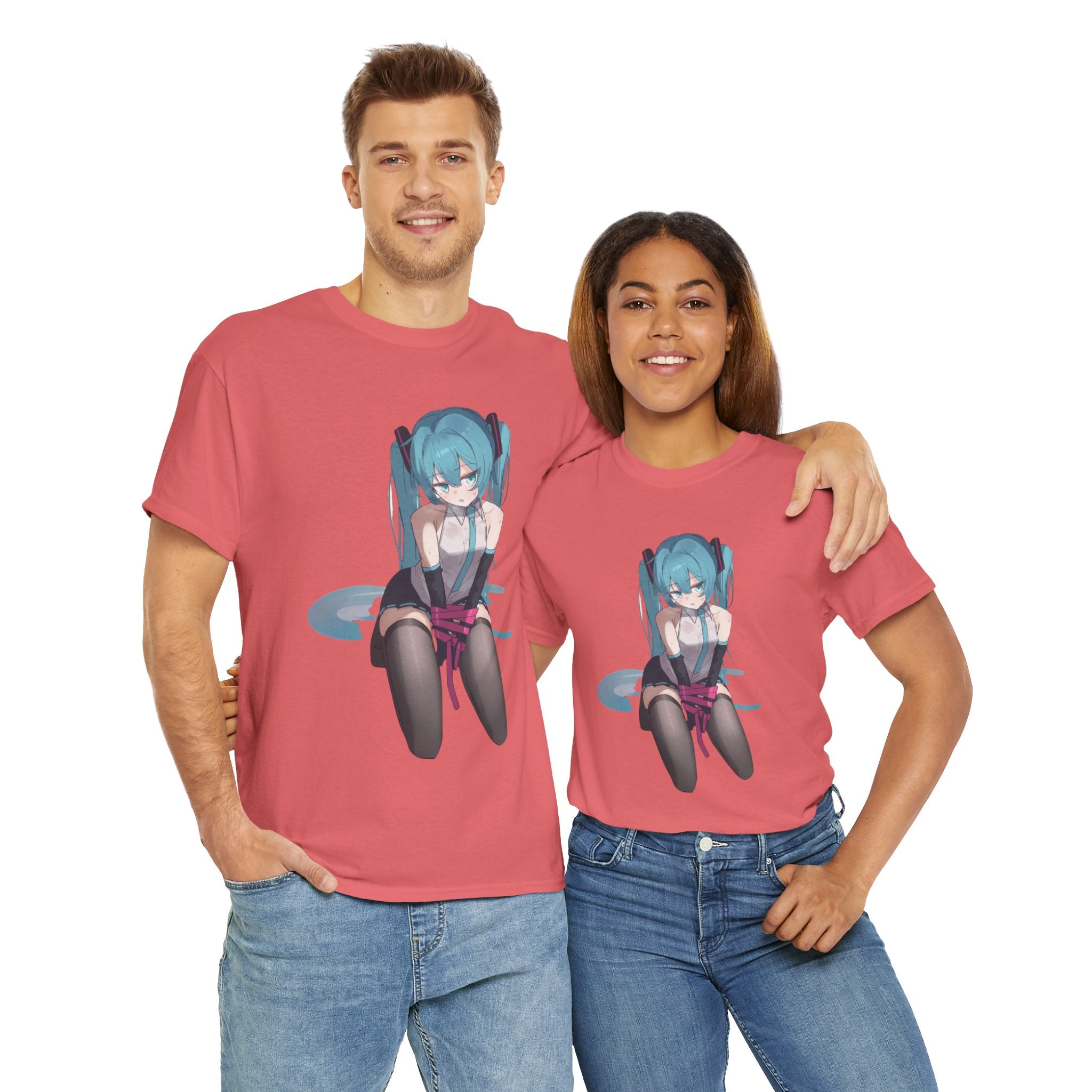 Hatsune Miku Bound Cute Anime Unisex Heavy Cotton Tee