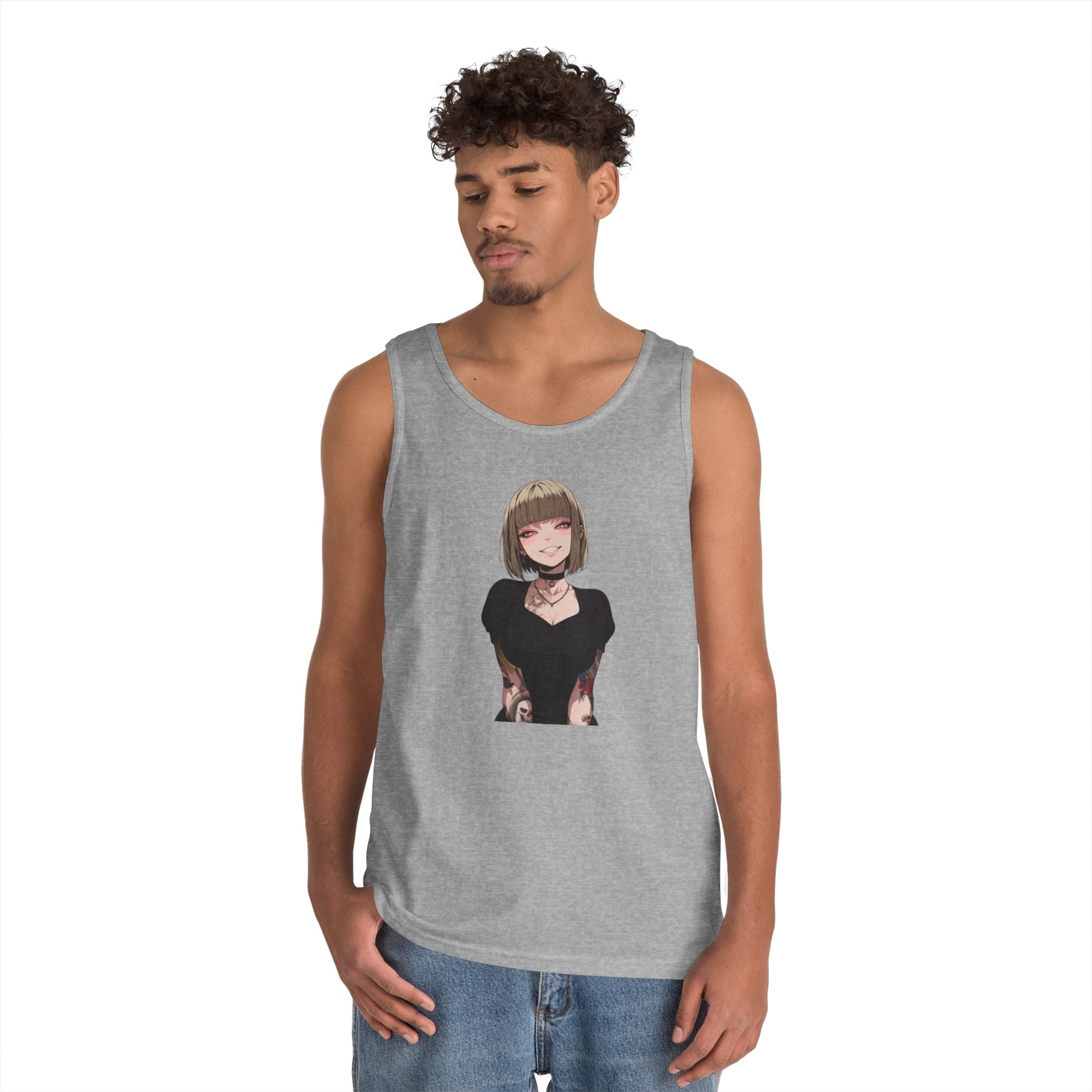 Sexy Style Himiko Toga Skull Tattooed Heavy Cotton Tank Top