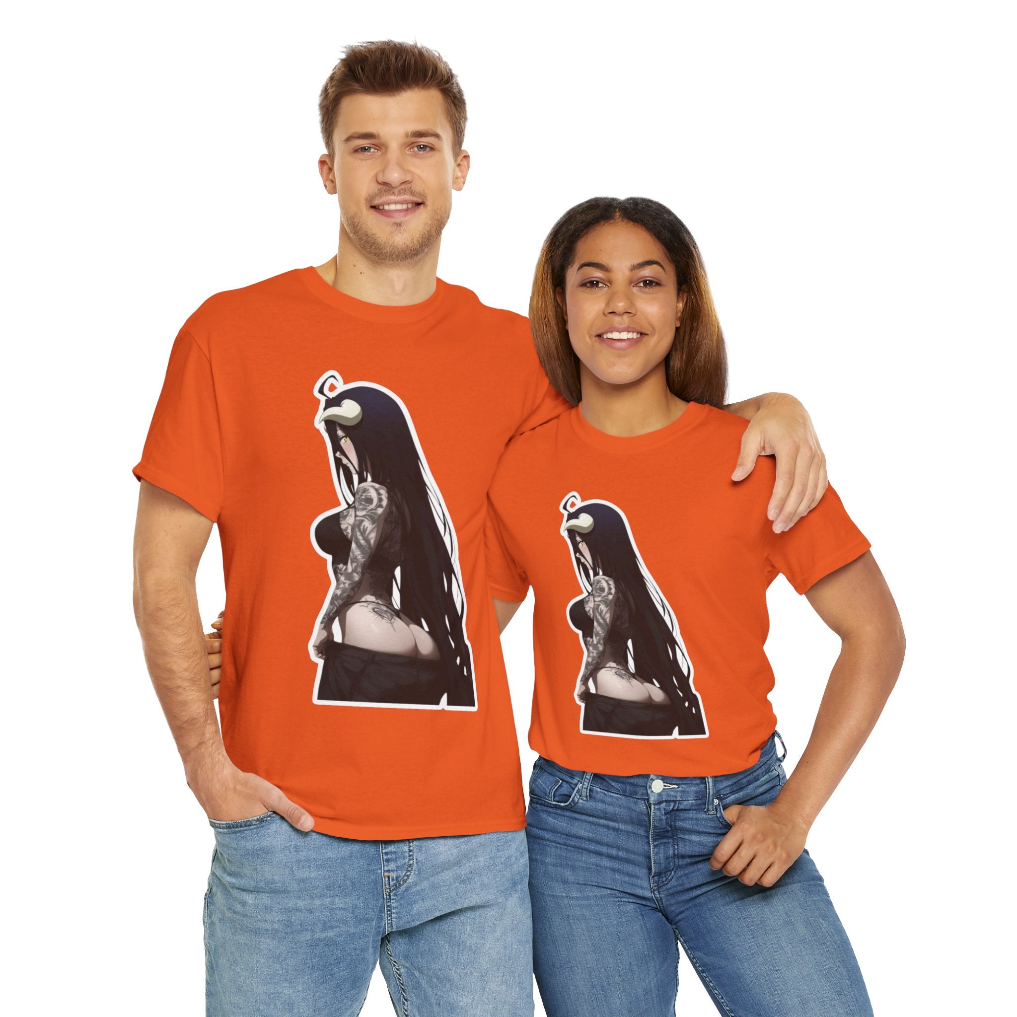 Albedo From Overlord Gothic Tattooed Unisex Heavy Cotton Tee